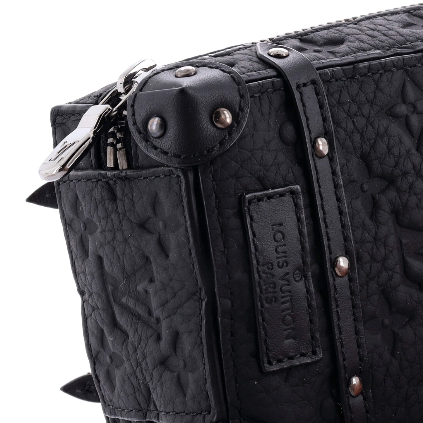 Soft Trunk Backpack Bag Charm and Key Holder Monogram Taurillon Leather