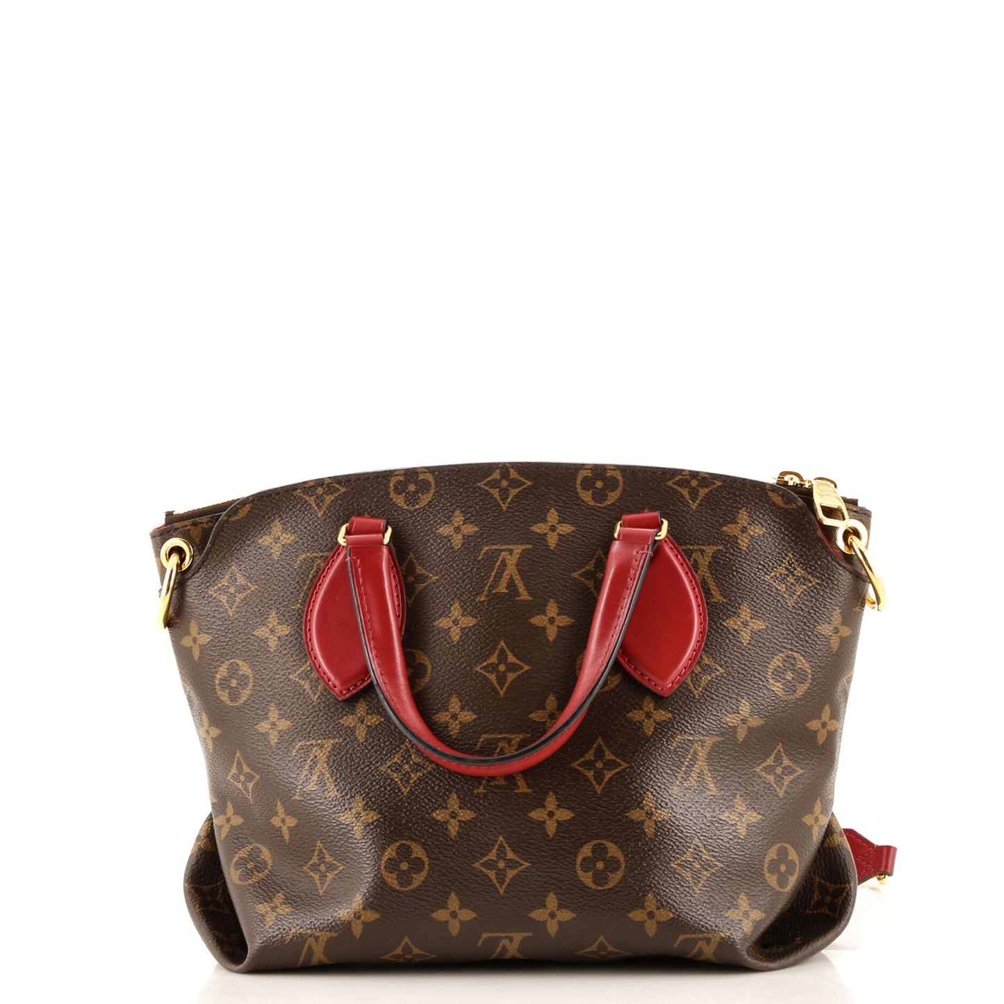 Flower Zipped Tote Monogram Canvas PM