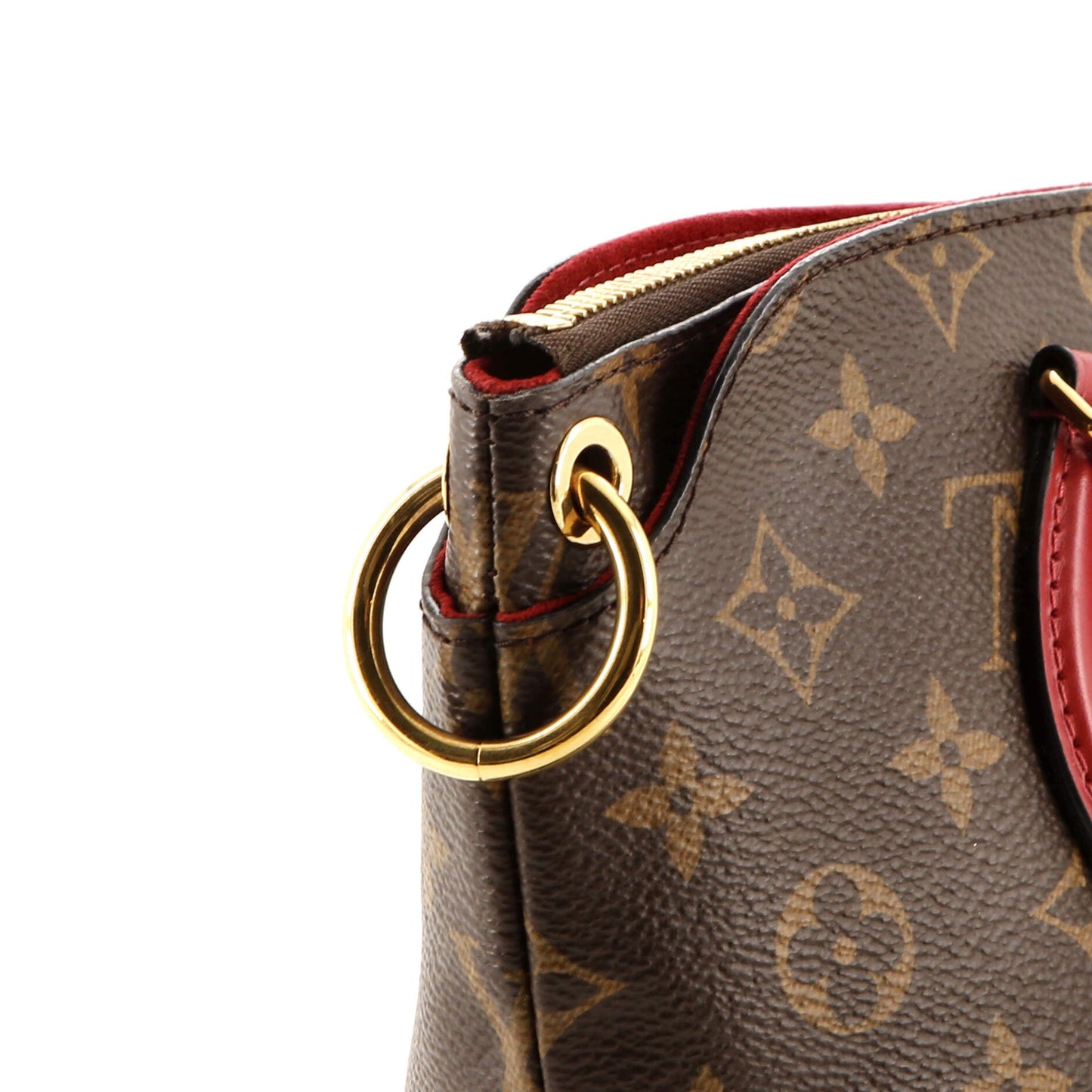 Flower Zipped Tote Monogram Canvas PM