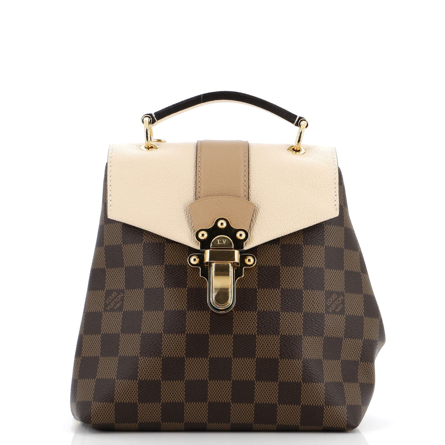 Clapton Backpack Damier and Leather
