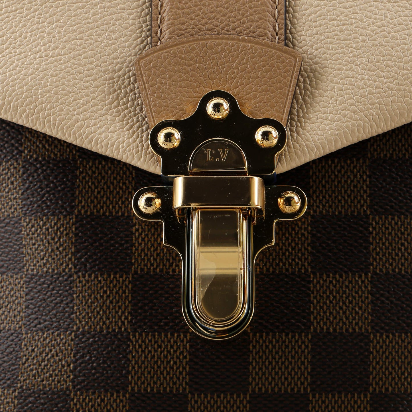 Clapton Backpack Damier and Leather