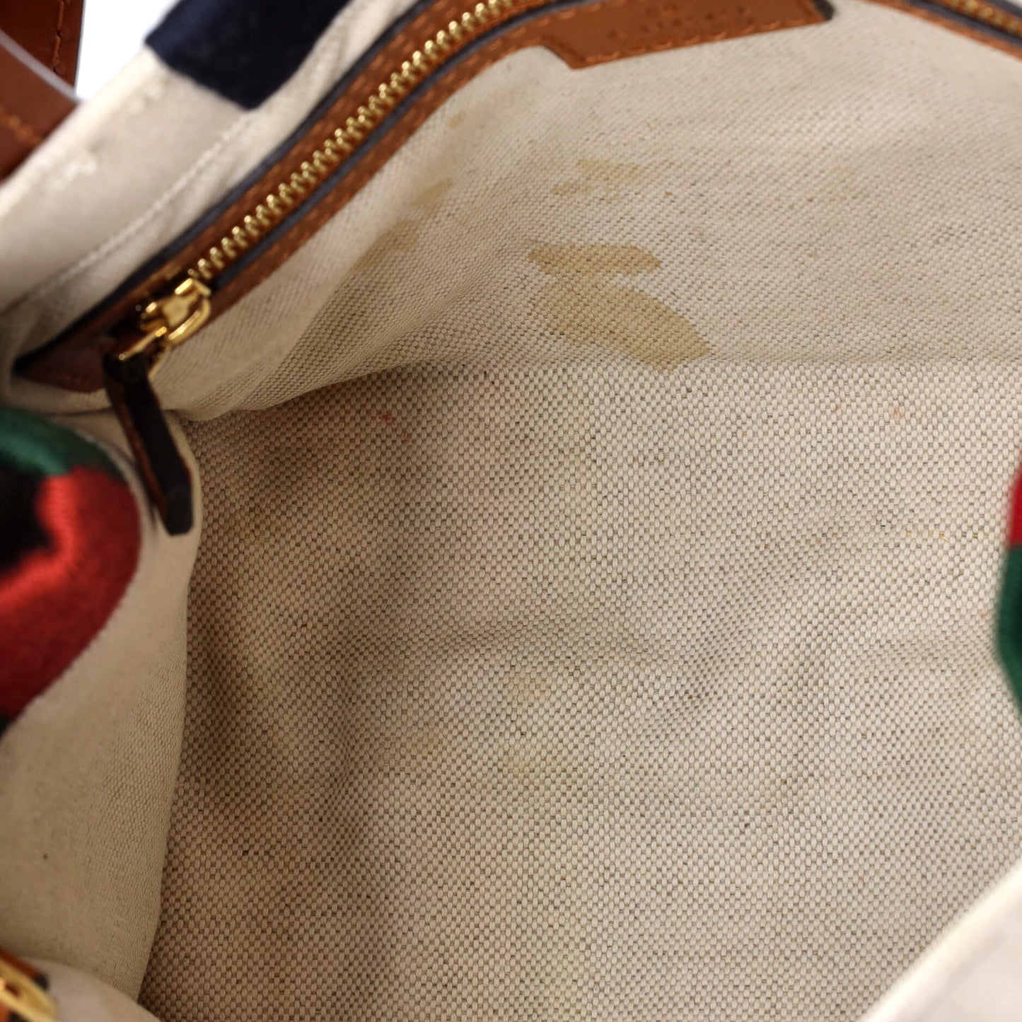 Interlocking G Web Tote Canvas Small