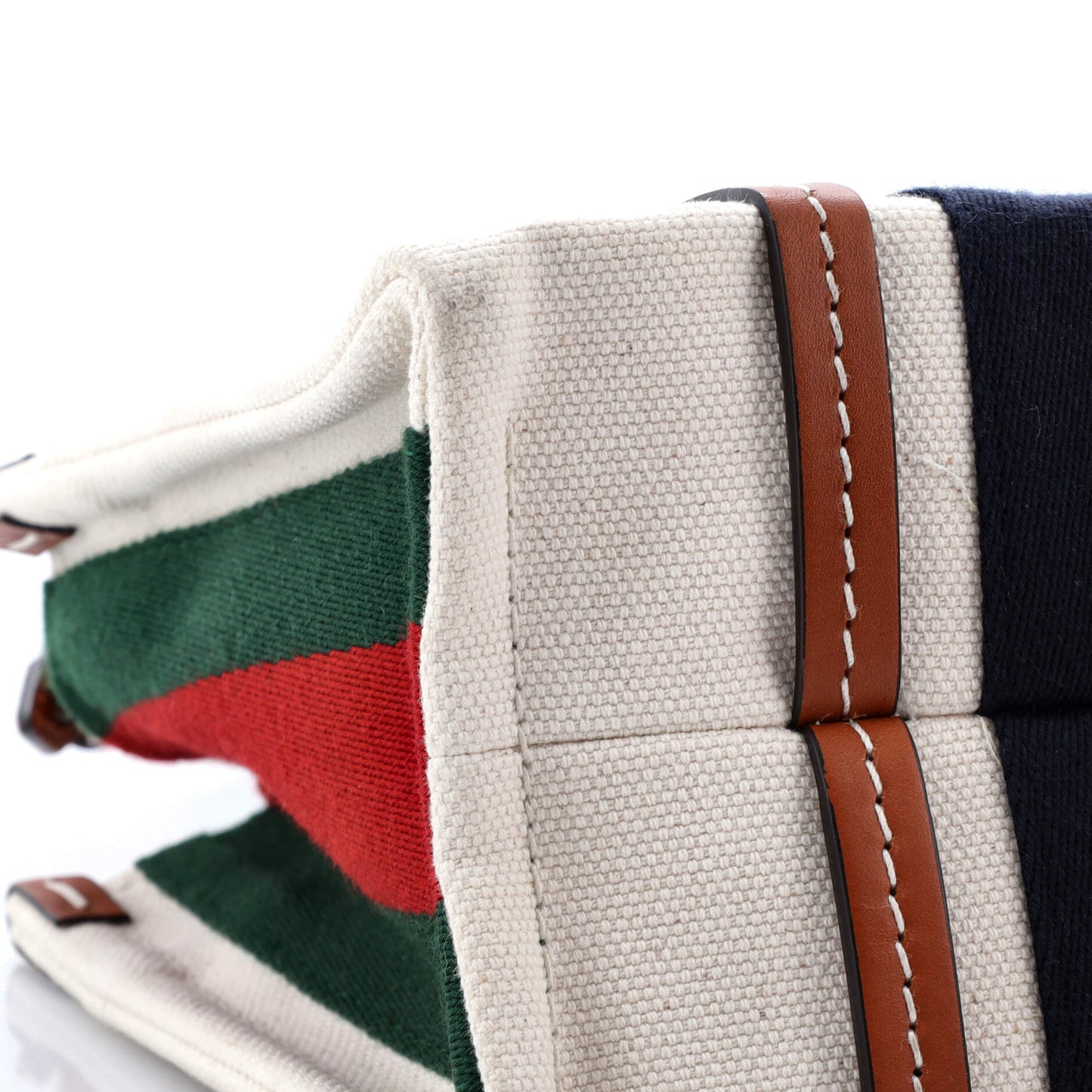 Interlocking G Web Tote Canvas Small