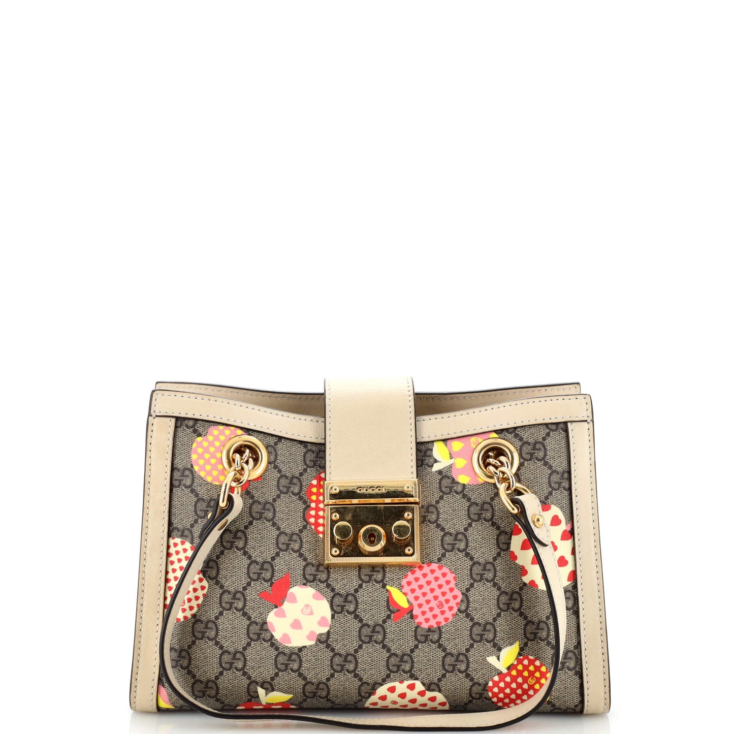 Padlock Chain Tote Printed GG Coated Canvas Small