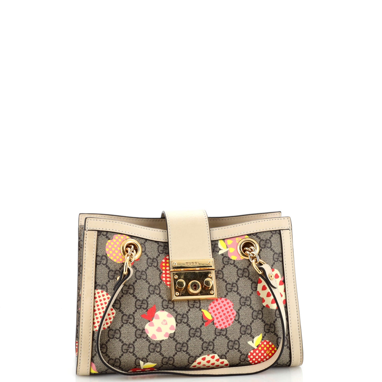 Padlock Chain Tote Printed GG Coated Canvas Small