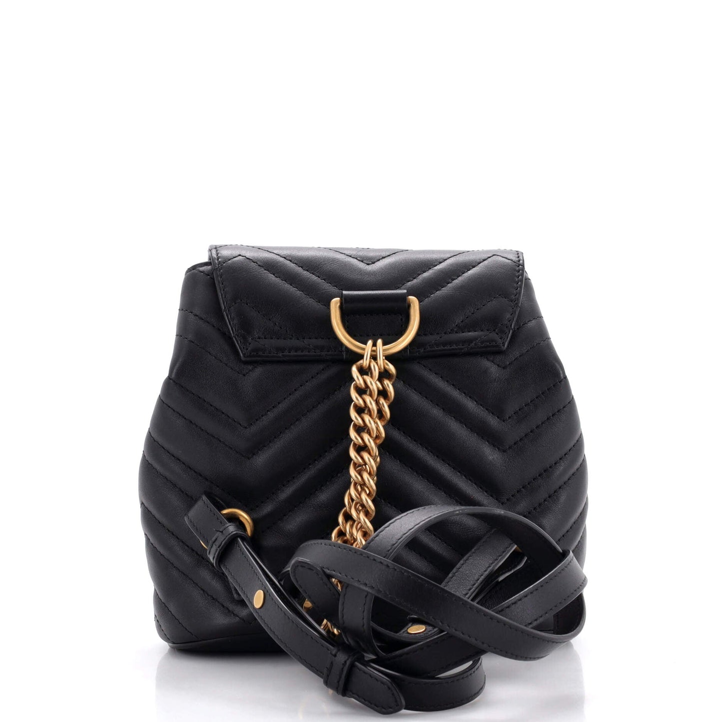 GG Marmont Drawstring Backpack Matelasse Leather Mini