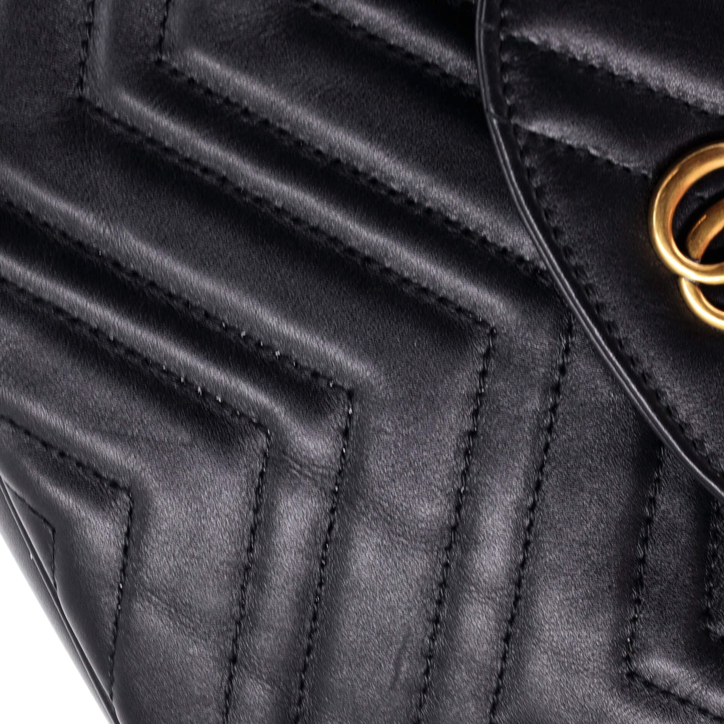 GG Marmont Drawstring Backpack Matelasse Leather Mini