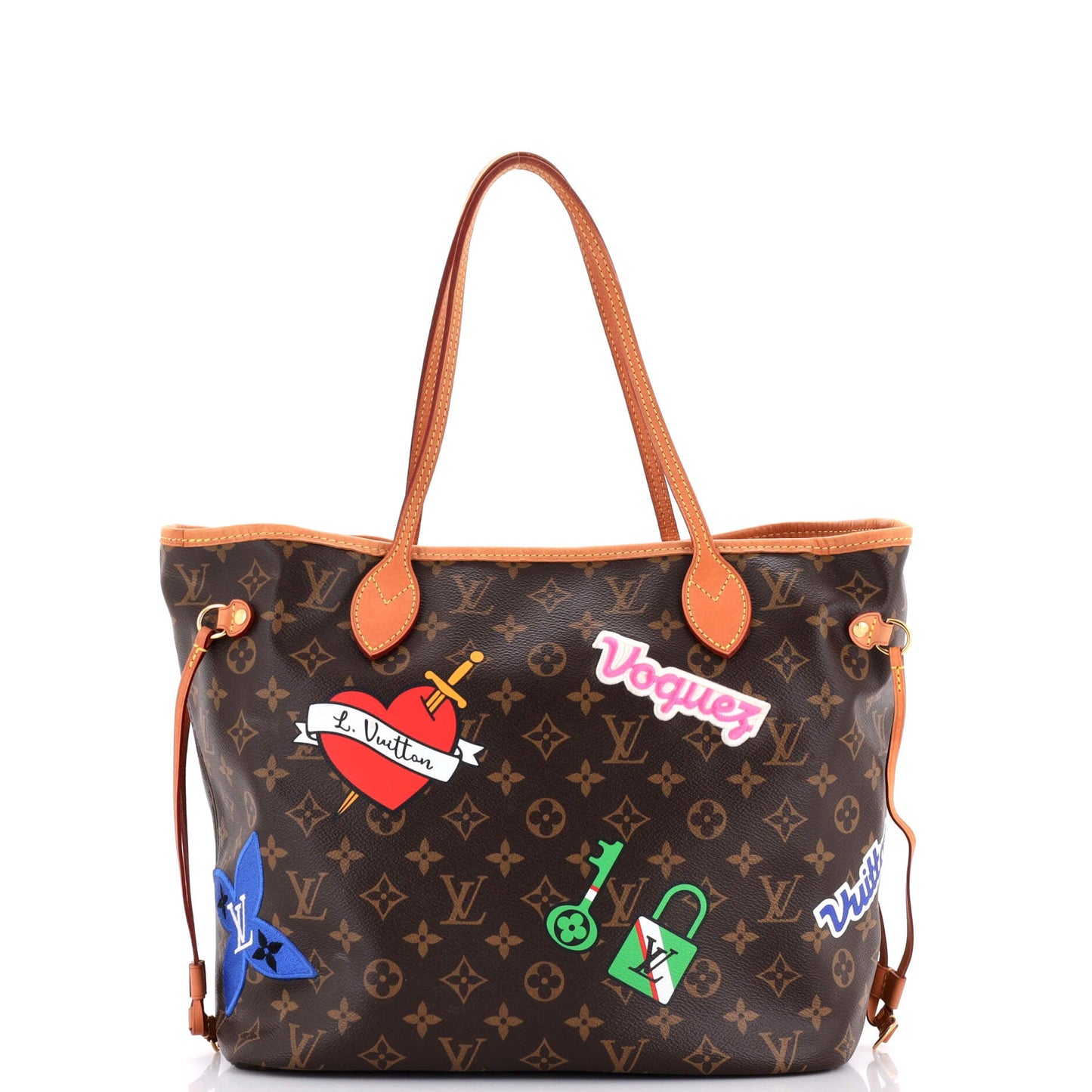 Neverfull NM Tote Limited Edition Patches Monogram Canvas MM