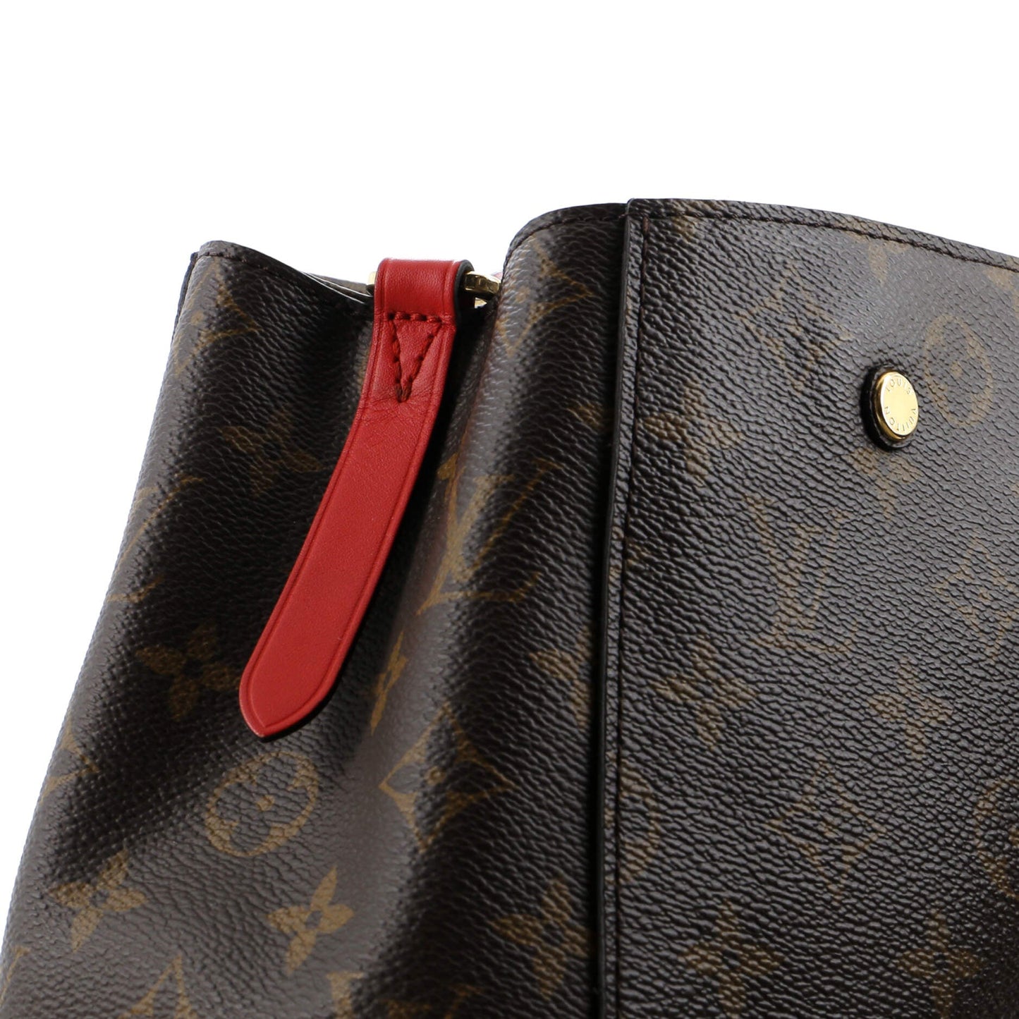 Braided Handle Montaigne Handbag Monogram Canvas BB