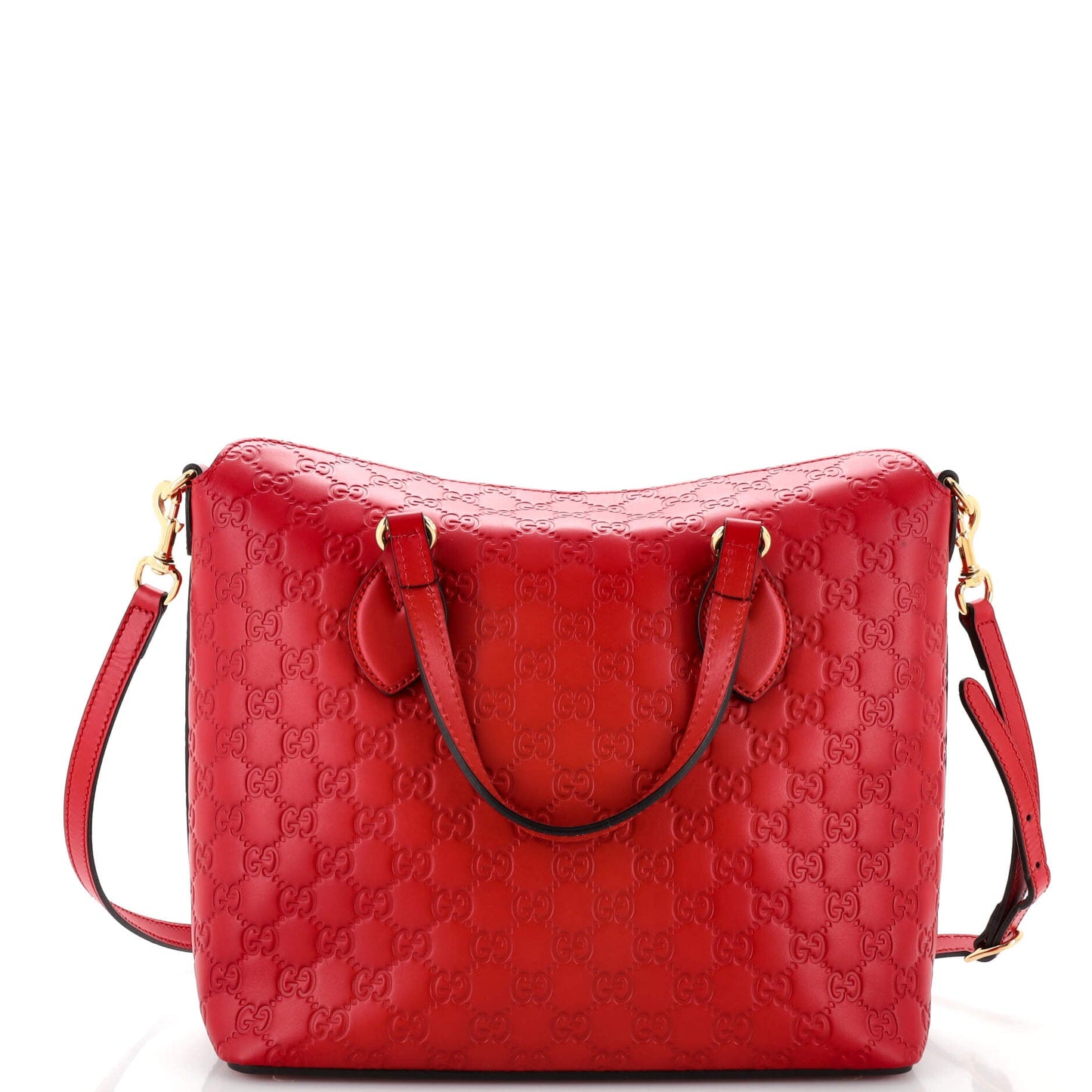 Signature Fold Over Tote Guccissima Leather Medium