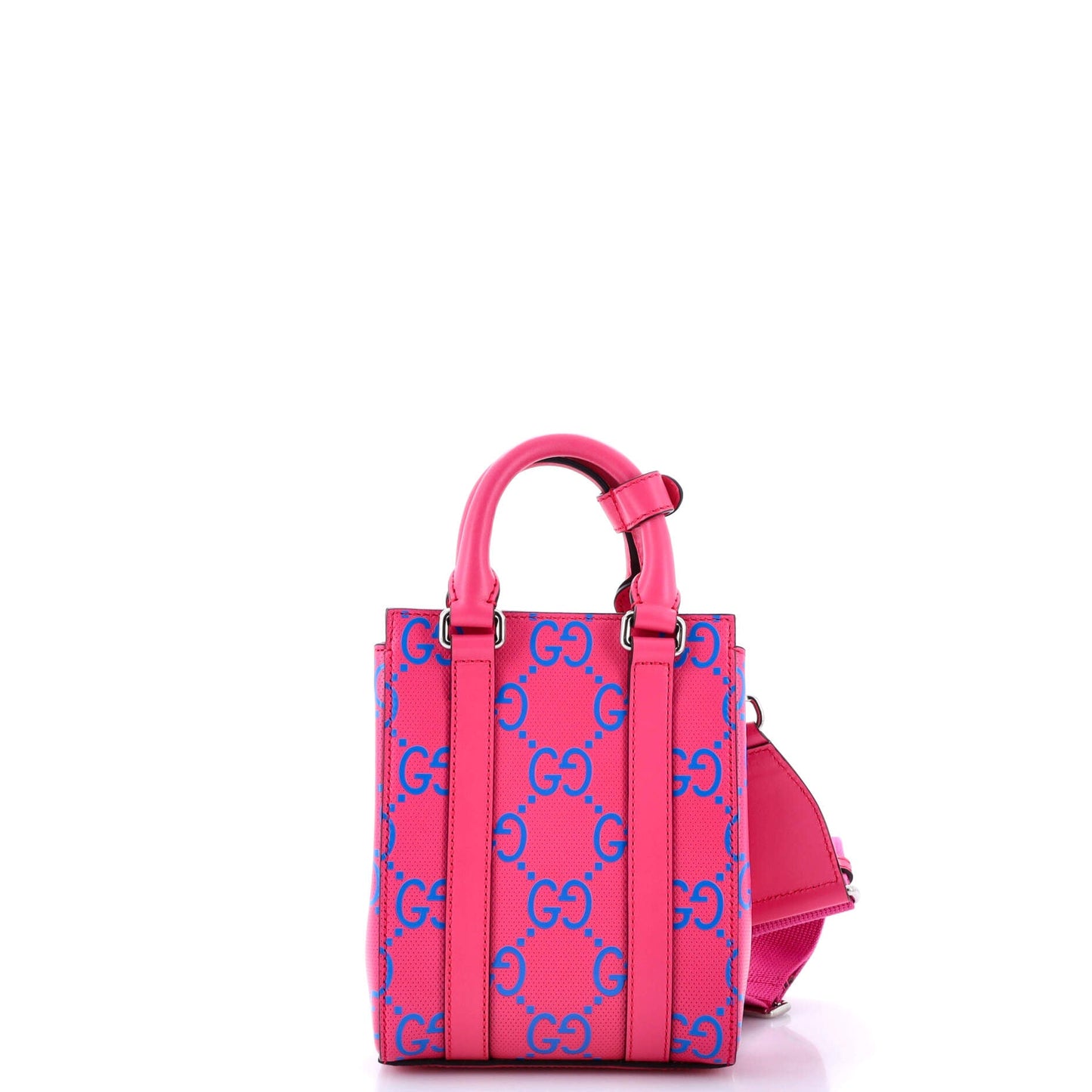 Convertible Open Tote GG Embossed Perforated Leather Mini
