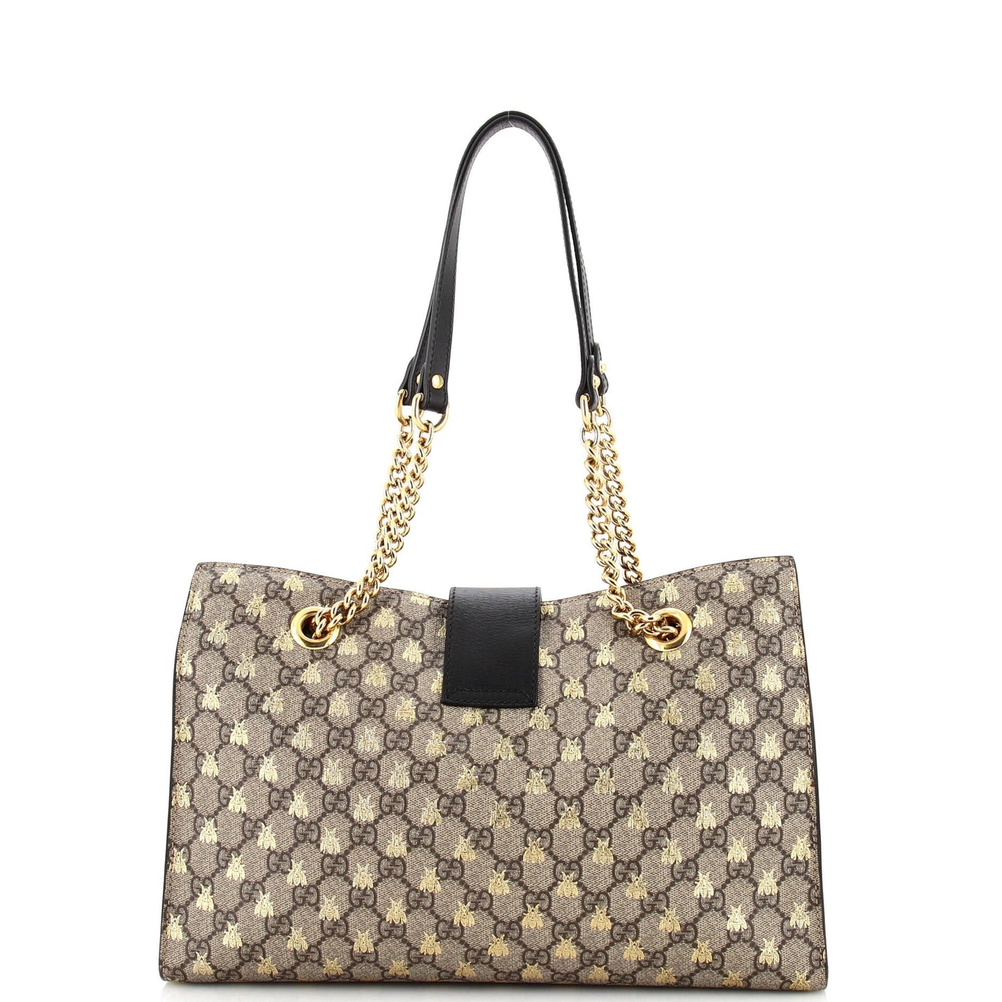 Padlock Chain Tote Printed GG Coated Canvas Medium