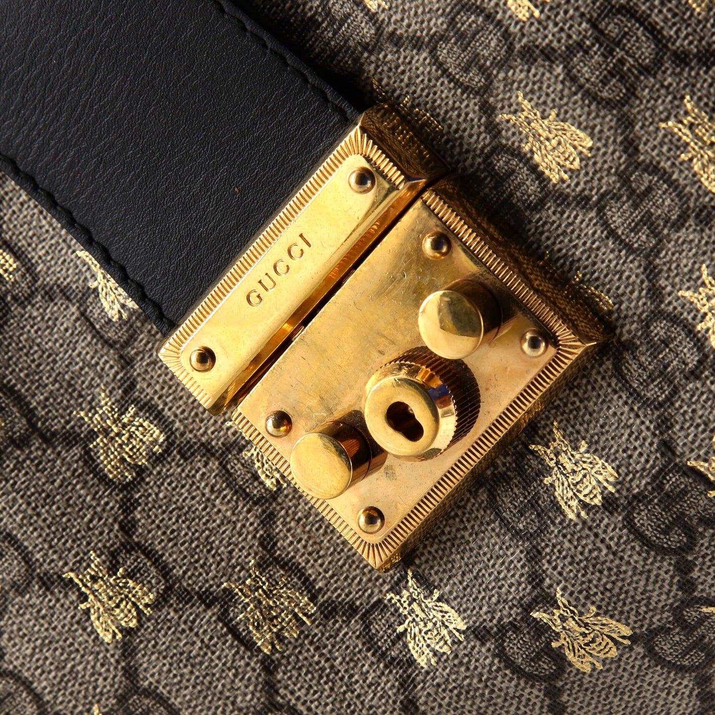 Padlock Chain Tote Printed GG Coated Canvas Medium