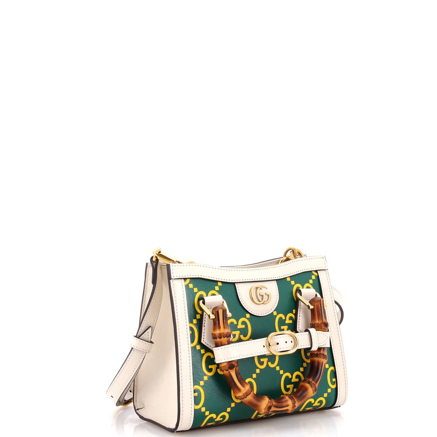 Diana NM Bamboo Handle Tote GG Printed Leather Mini