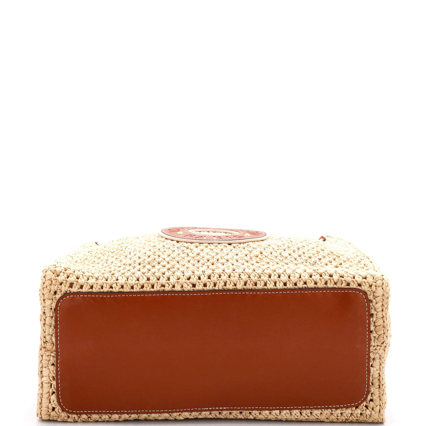 OnTheGo Tote Crochet Raffia with Leather MM