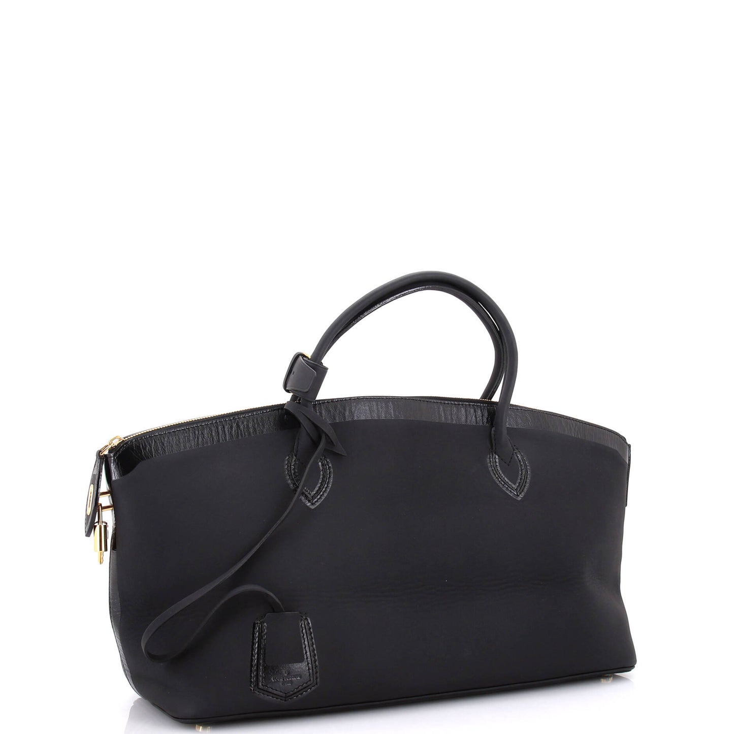 Obsession Lockit Handbag Rubberized Calfskin East West