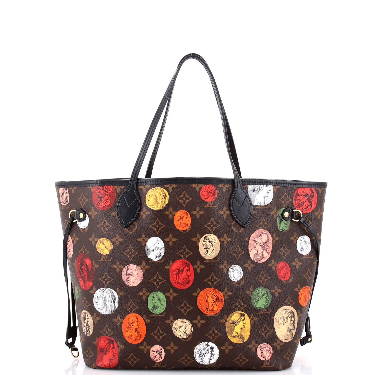 Neverfull NM Tote Limited Edition Fornasetti Cameo Monogram Canvas MM