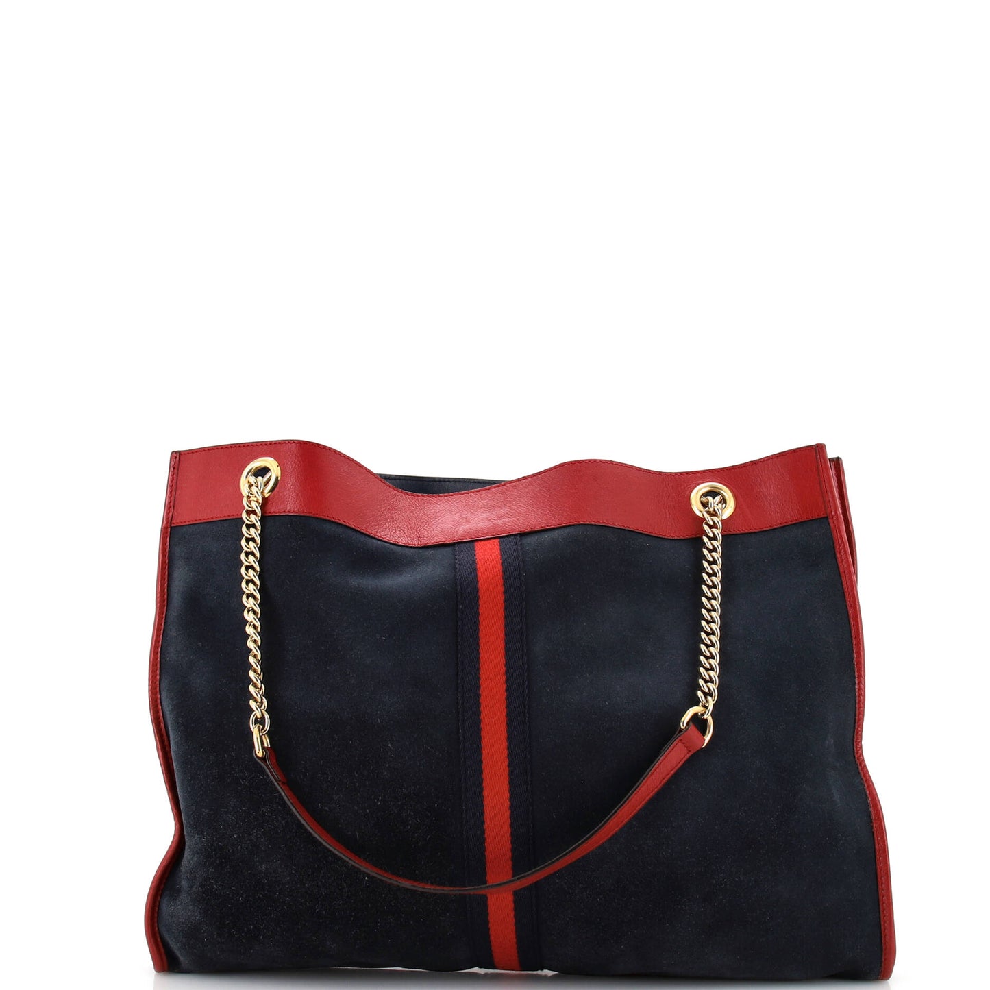 Rajah Chain Tote Suede with Applique Large
