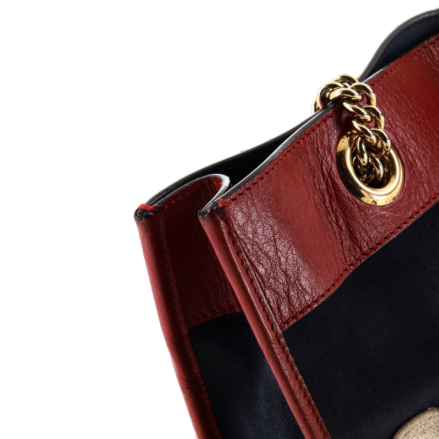 Rajah Chain Tote Suede with Applique Large