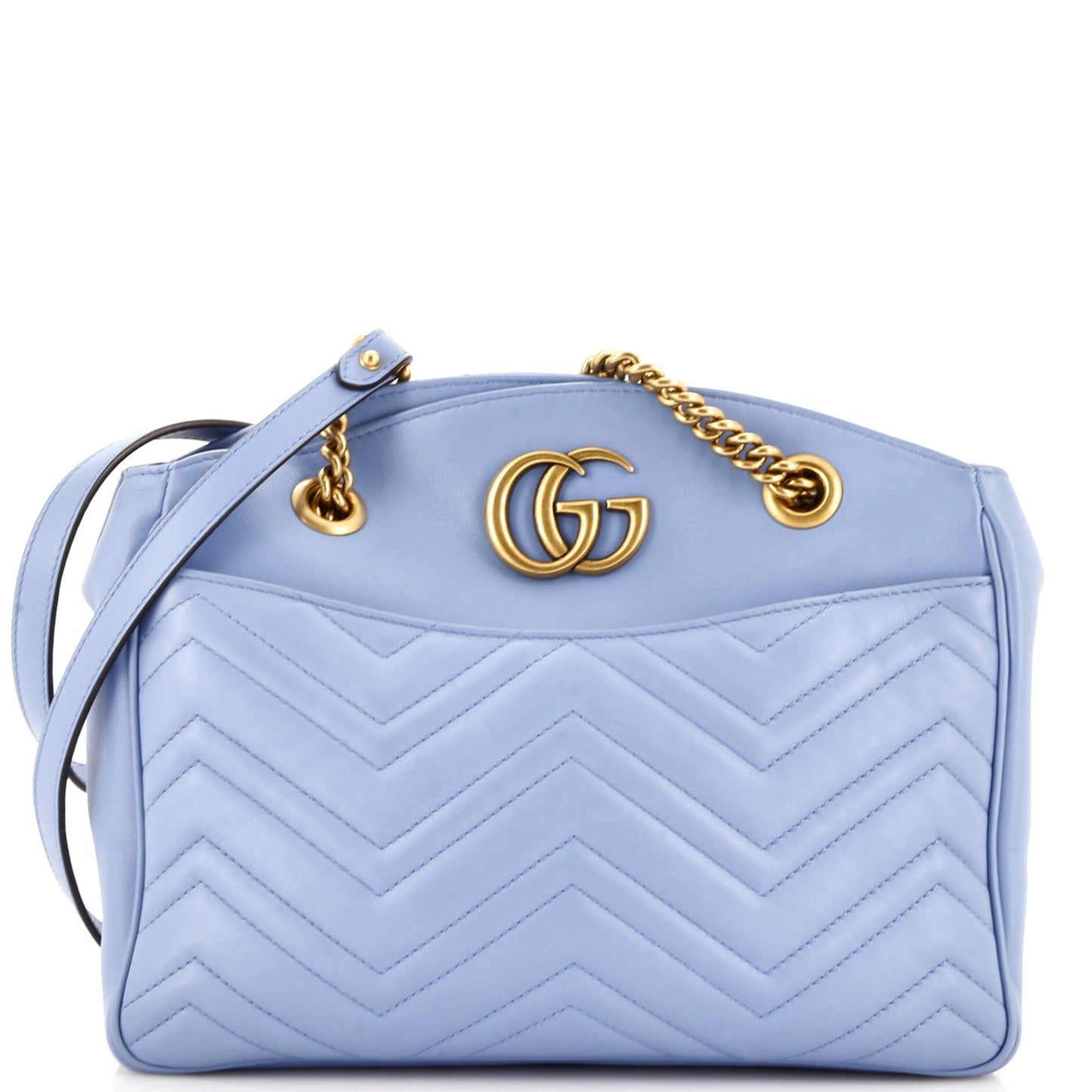 GG Marmont Chain Tote Matelasse Leather Medium