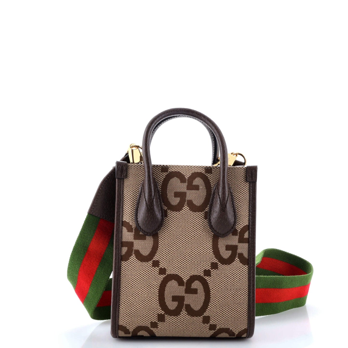 Vertical Tote Jumbo GG Canvas Mini