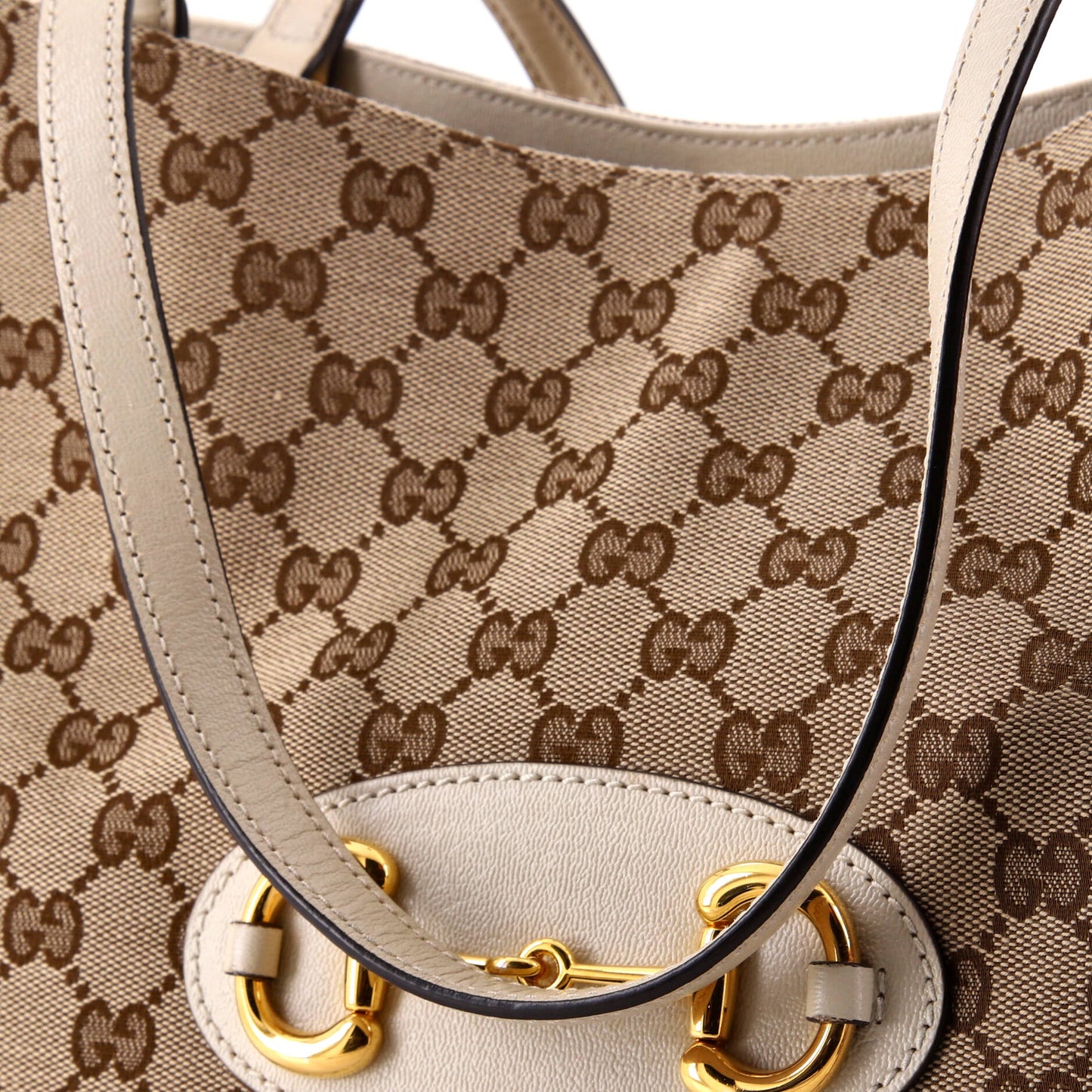 Horsebit 1955 Tote GG Canvas with Leather Medium