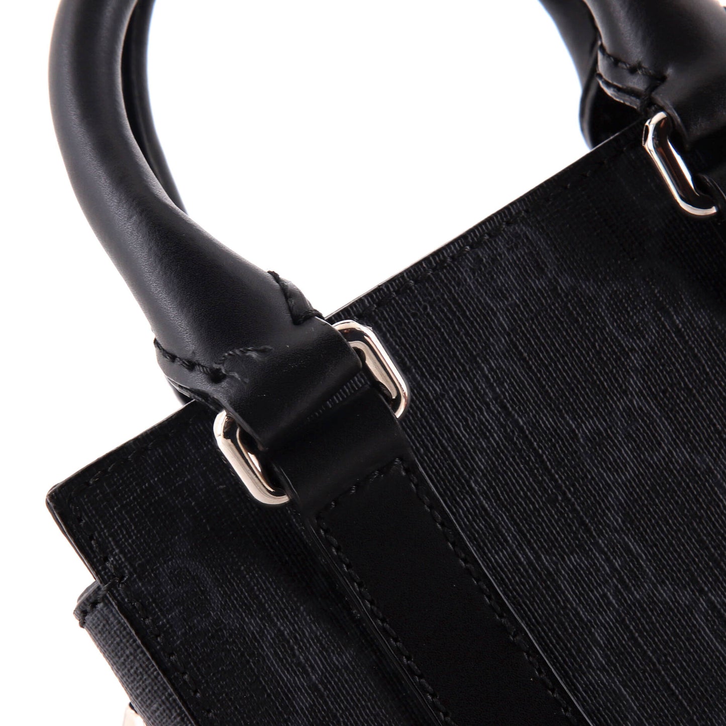 Convertible Web Open Tote GG Coated Canvas Mini