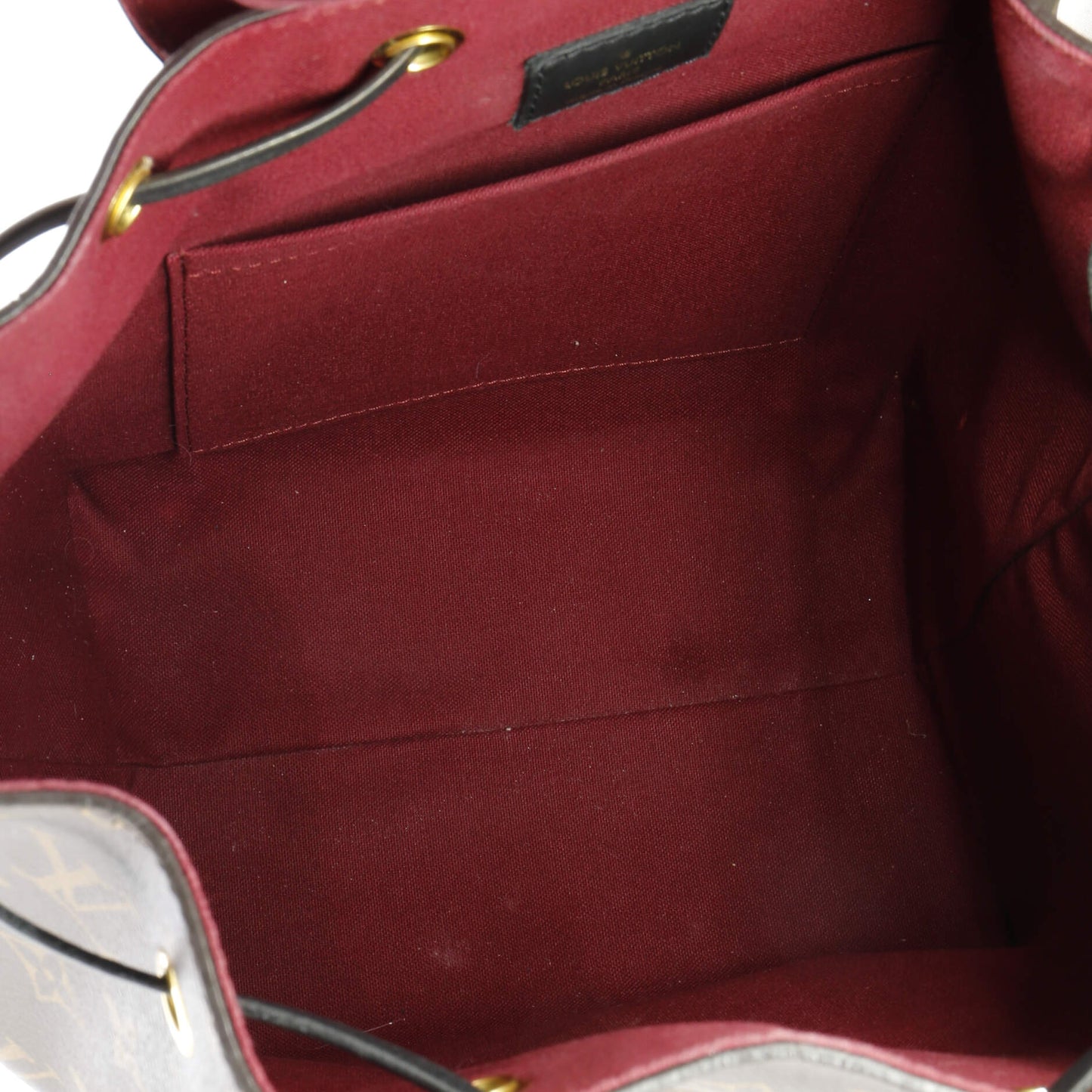 Montsouris NM Backpack Monogram Canvas with Leather PM