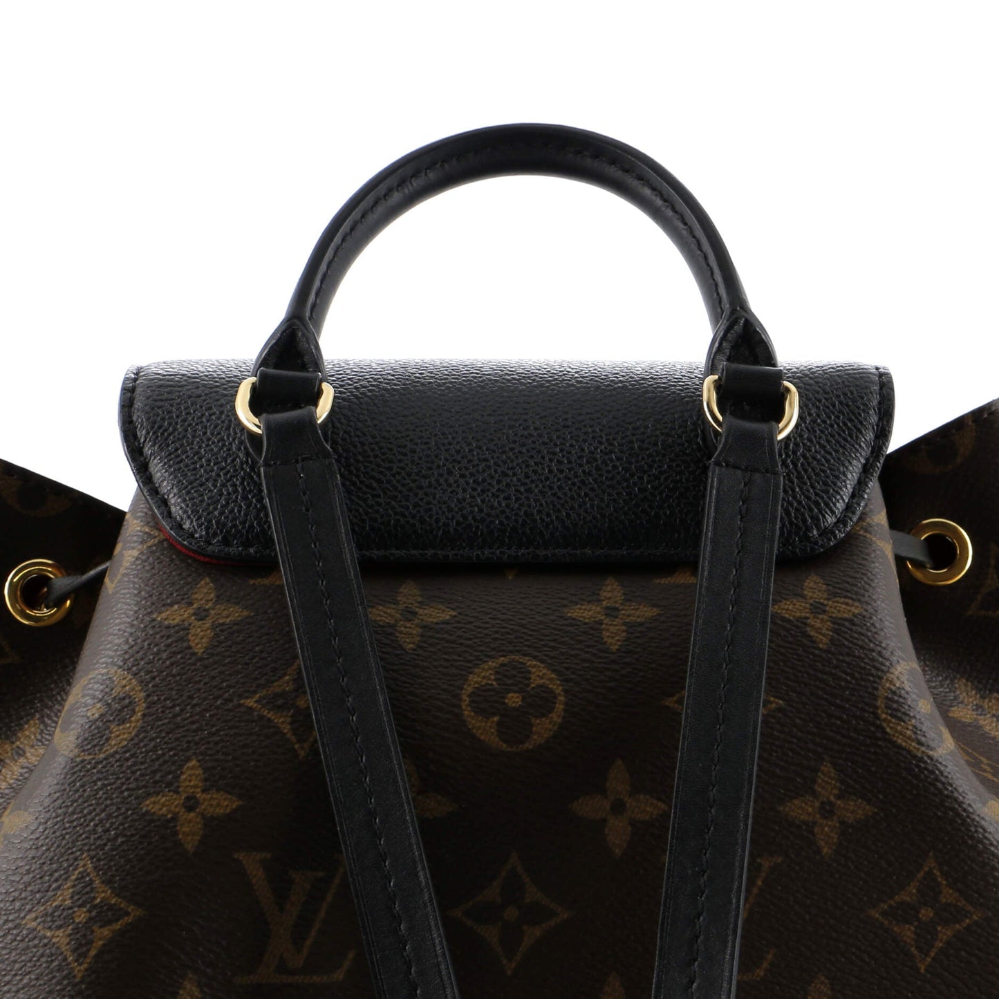 Montsouris NM Backpack Monogram Canvas with Leather PM