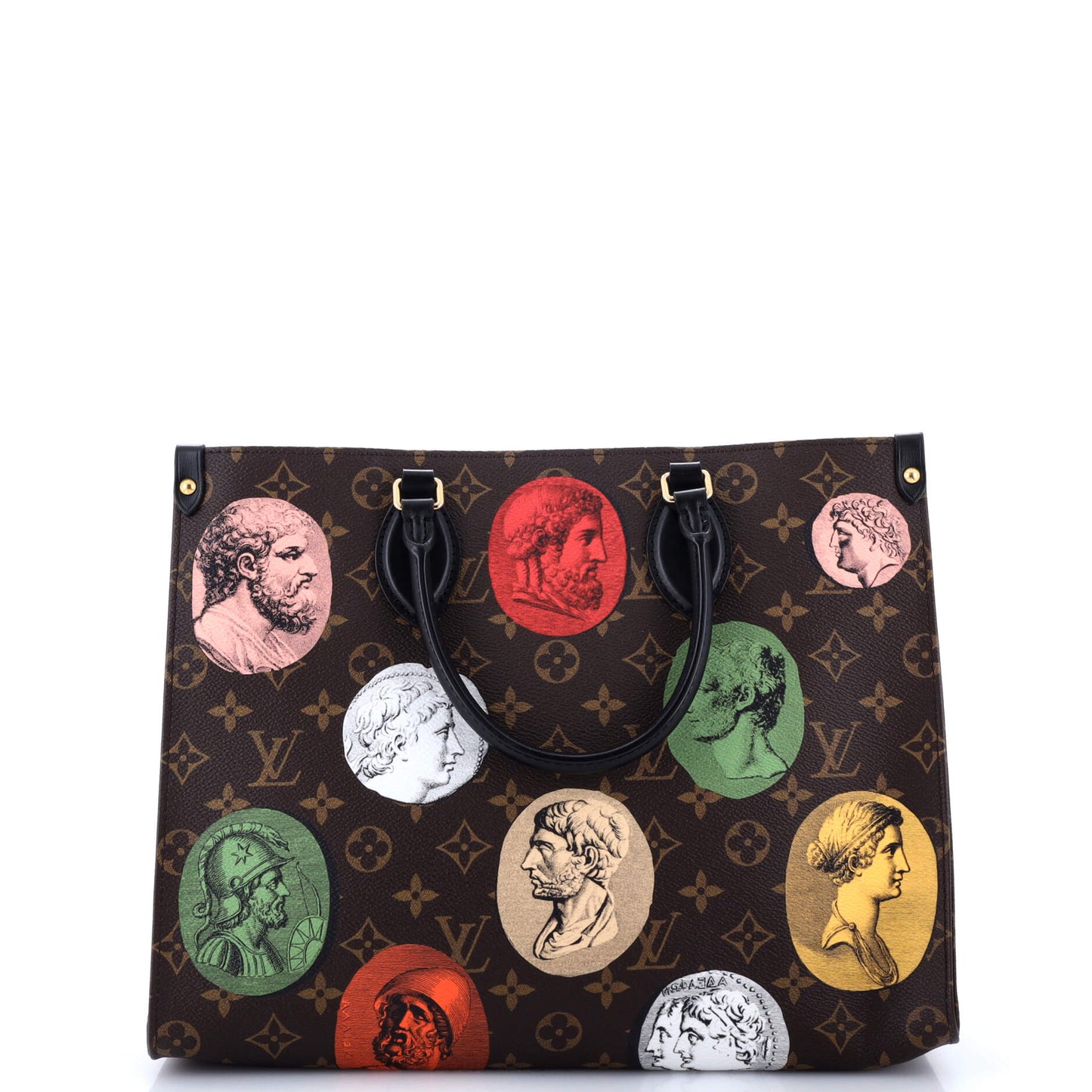OnTheGo Tote Limited Edition Fornasetti Cameo Monogram Canvas MM