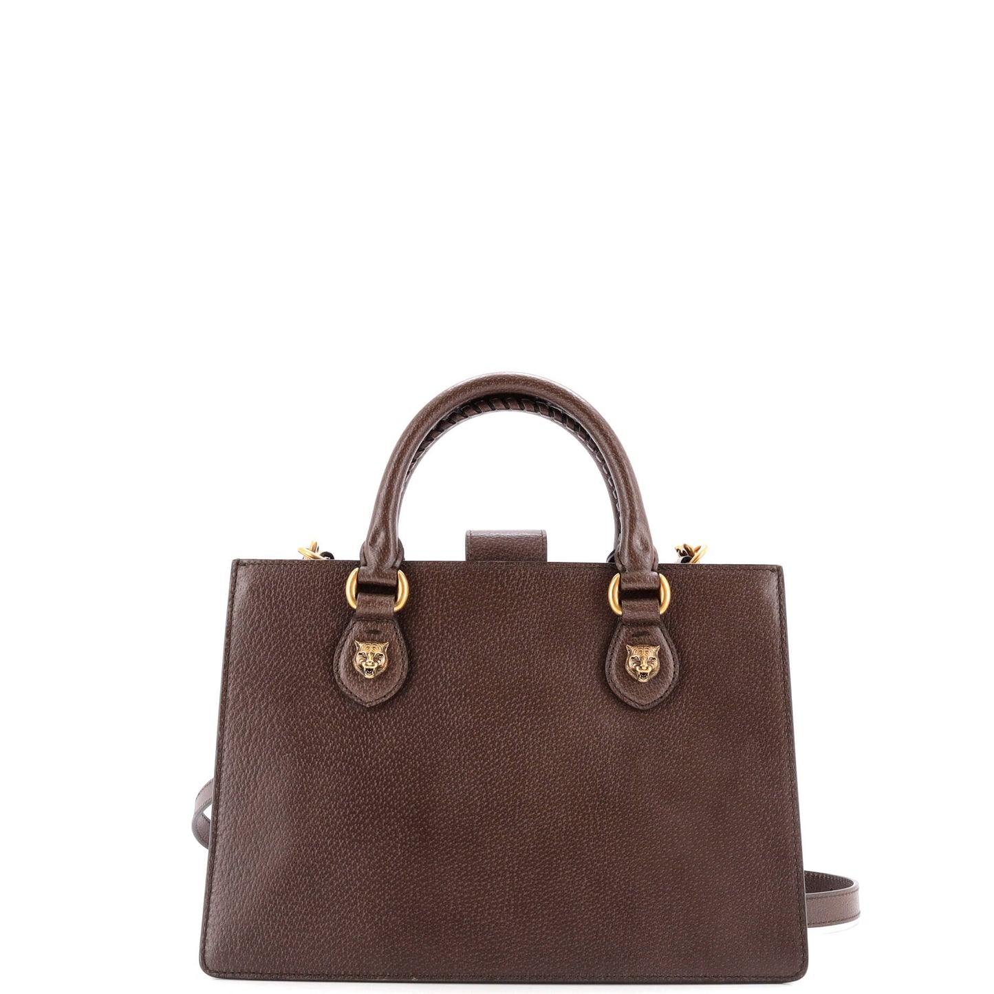 Animalier Web Top Handle Tote Leather Medium