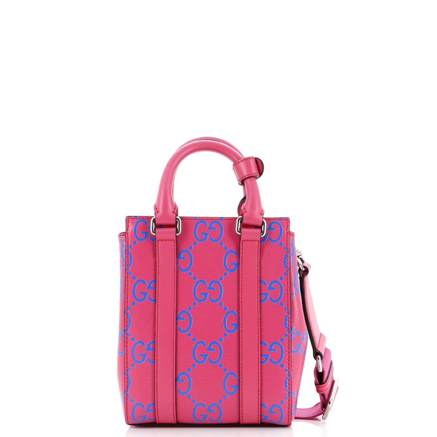 Convertible Open Tote GG Embossed Perforated Leather Mini