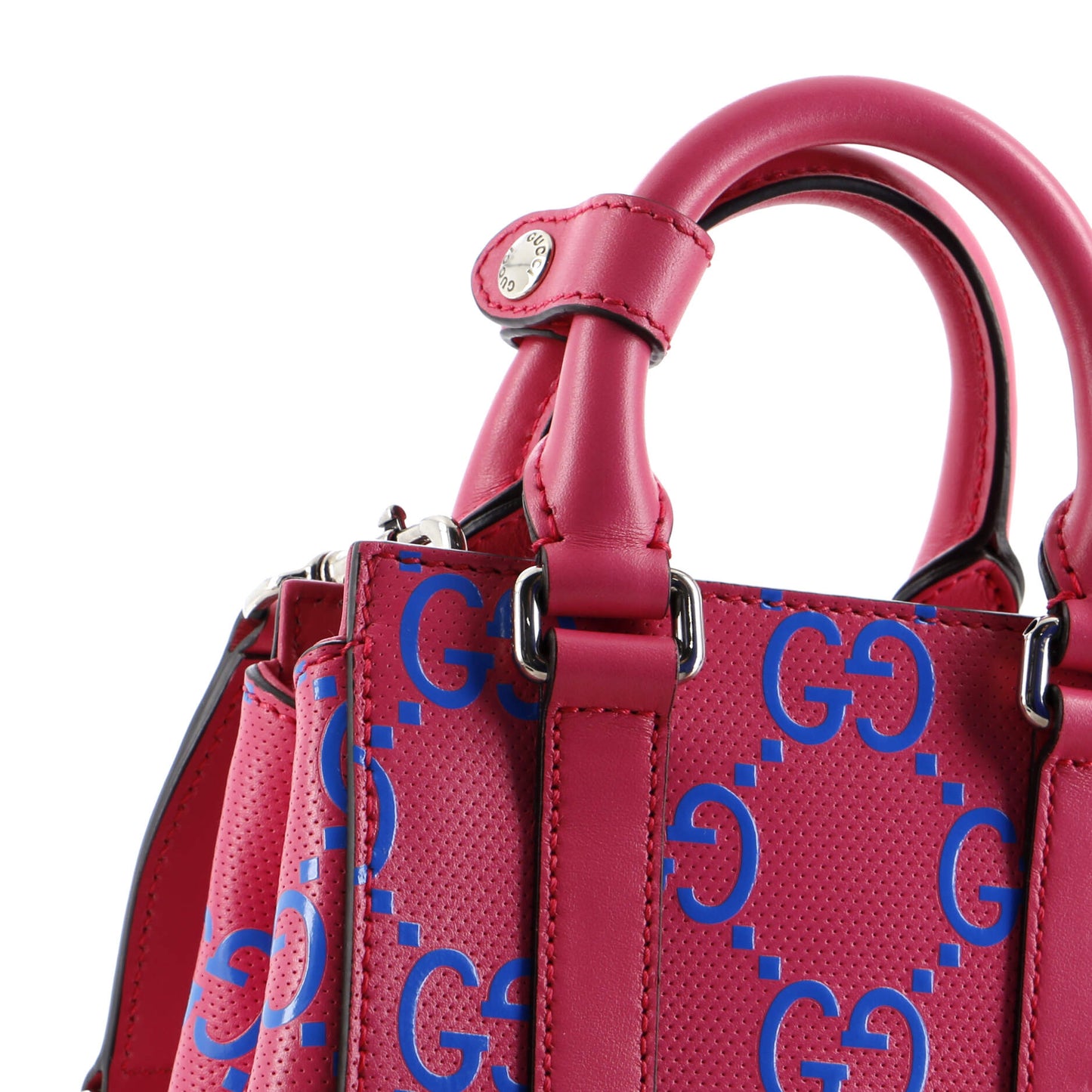 Convertible Open Tote GG Embossed Perforated Leather Mini