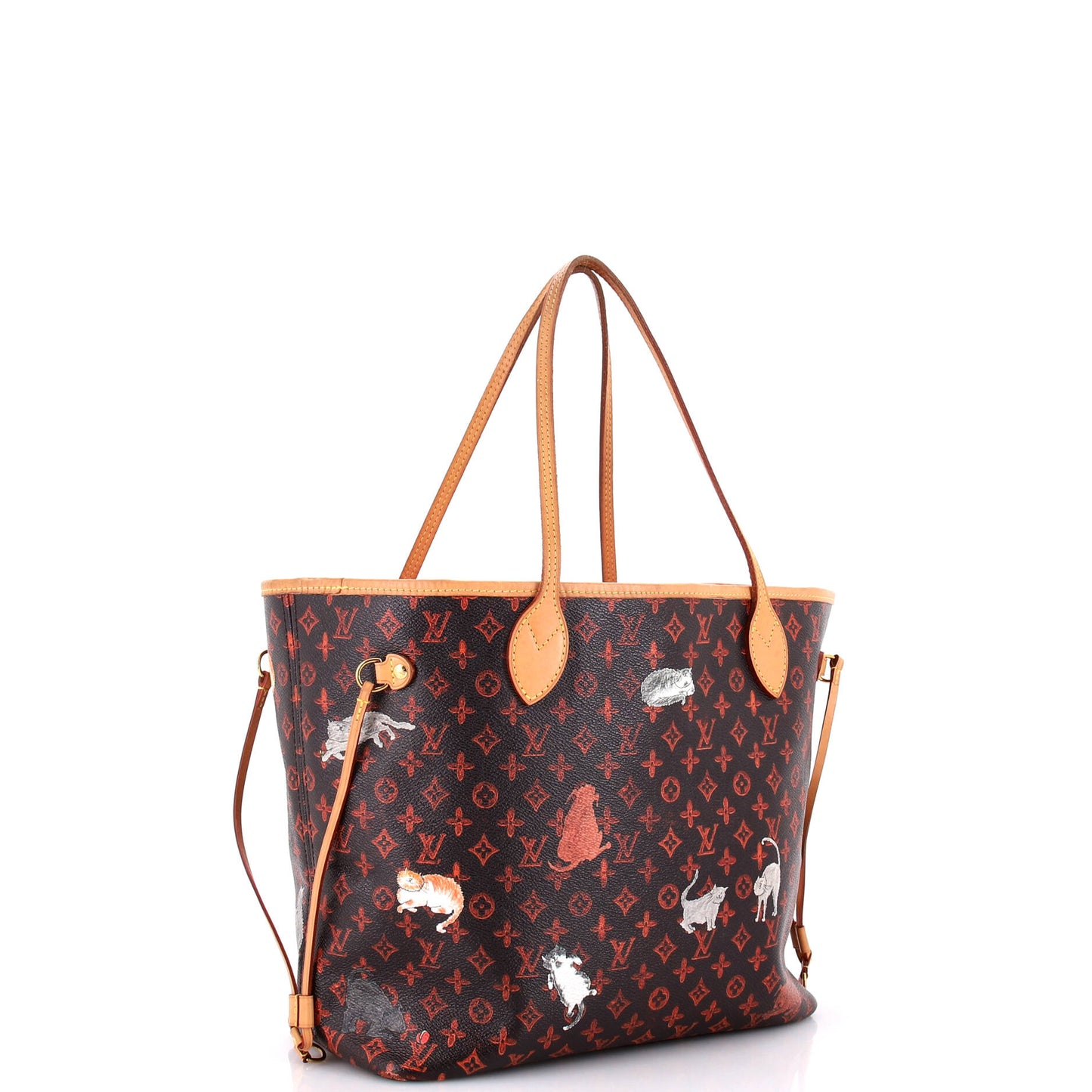 Neverfull NM Tote Limited Edition Grace Coddington Catogram Canvas MM