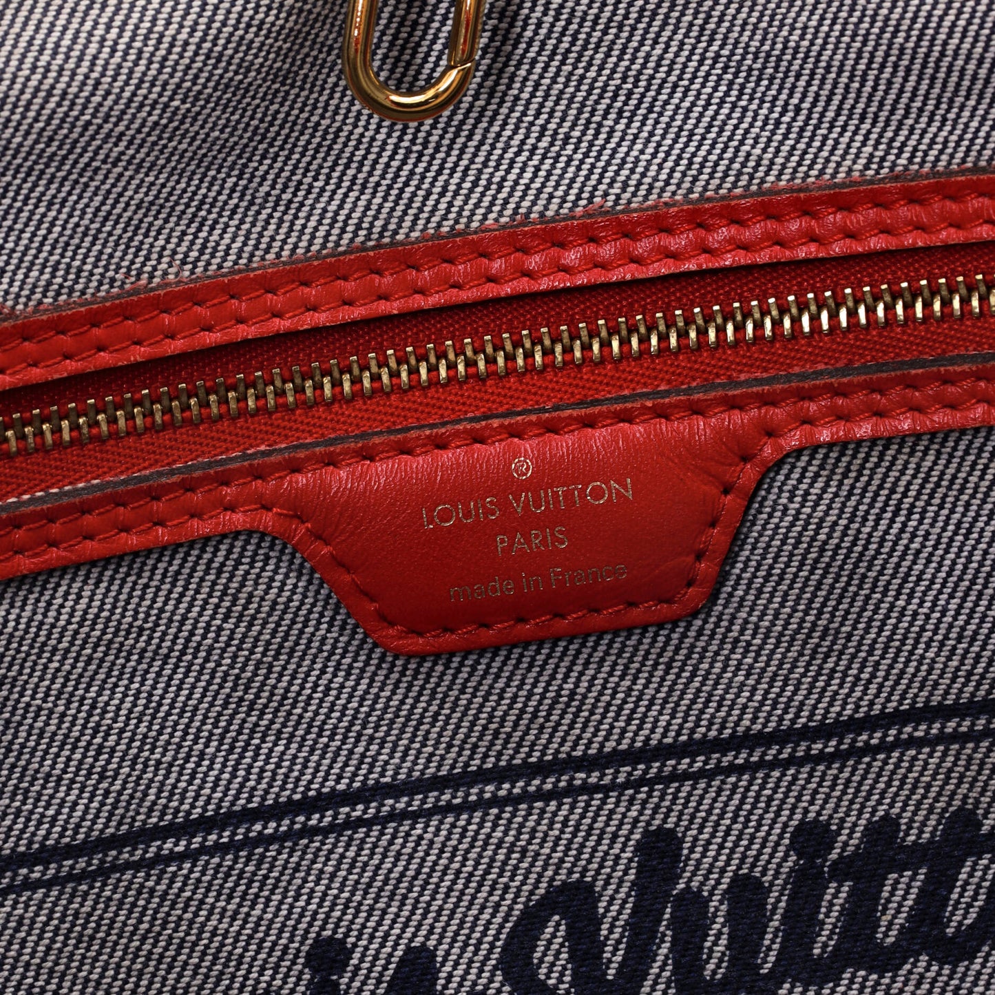 Neverfull Tote Damier and Monogram Patchwork Denim MM