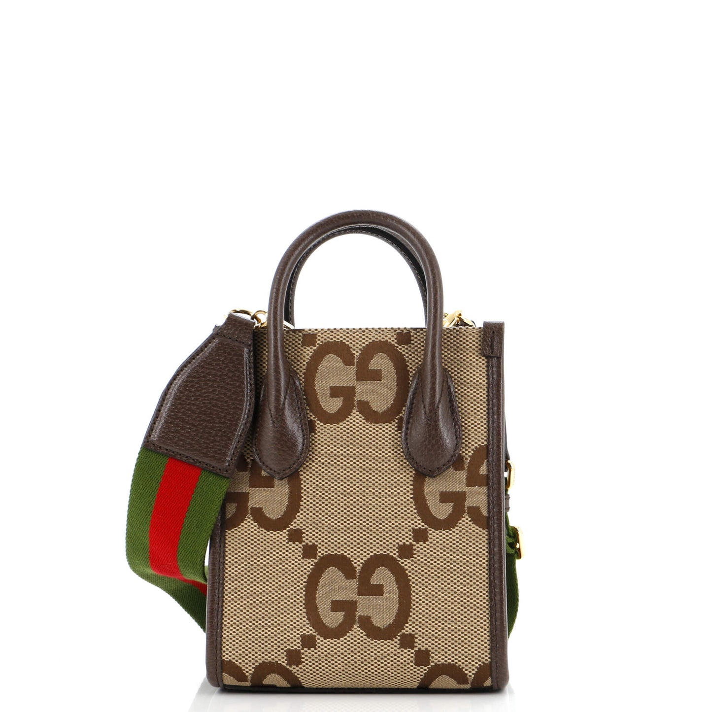 Vertical Tote Jumbo GG Canvas Mini