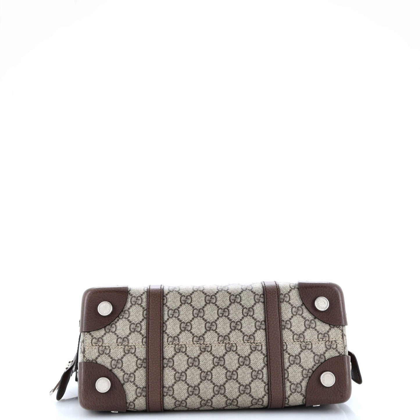 Buckle Travel Tote GG Coated Canvas with Leather Medium
