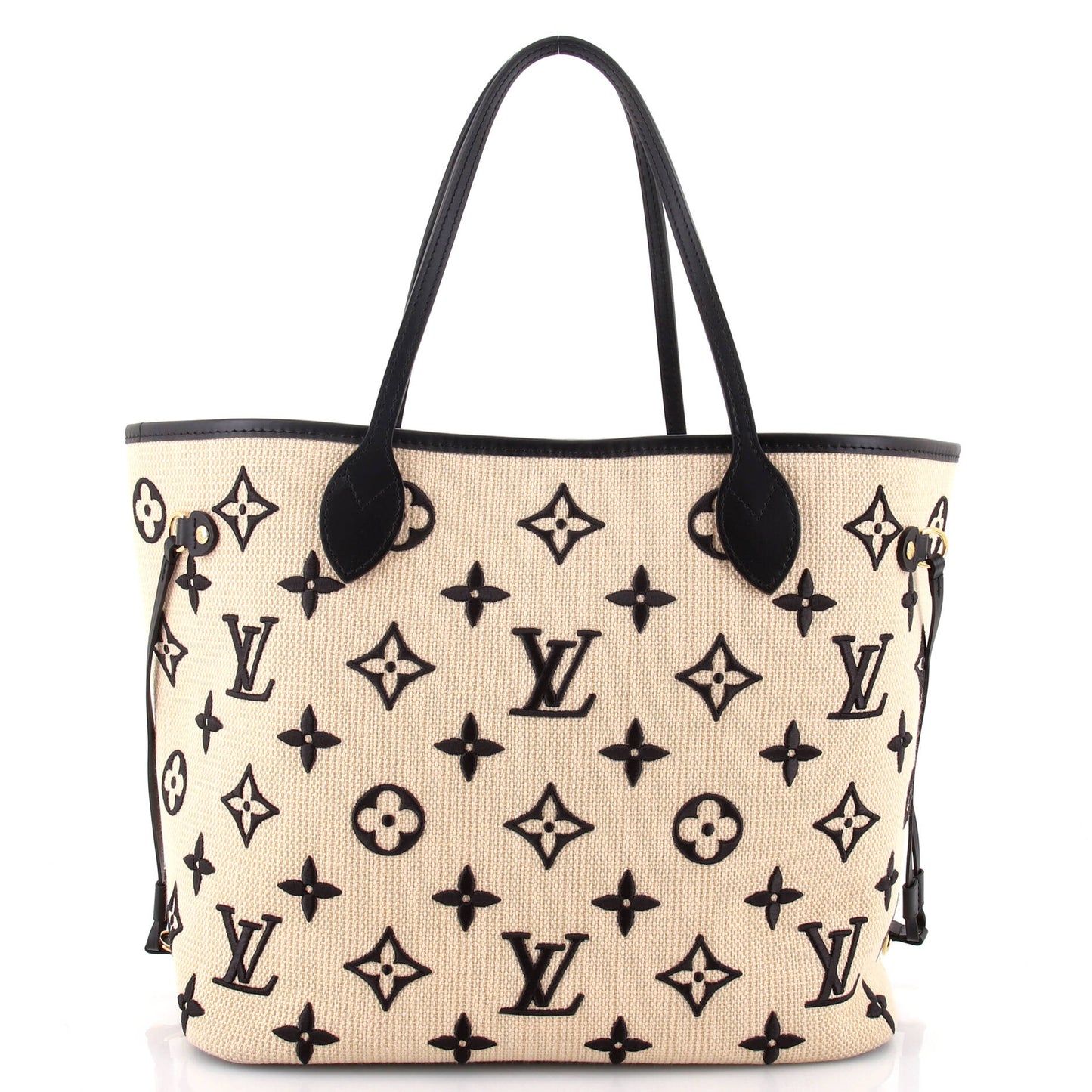 Neverfull NM Tote Monogram Giant Embroidered Cotton MM