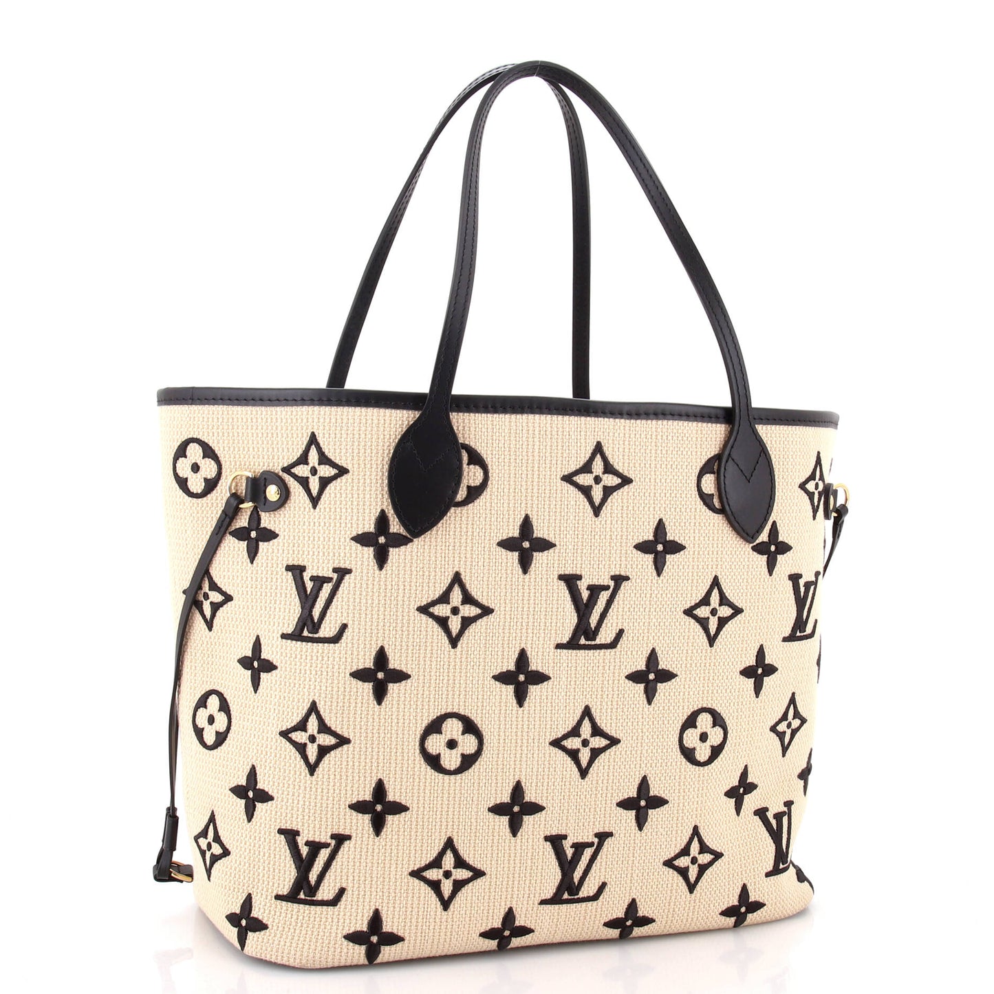 Neverfull NM Tote Monogram Giant Embroidered Cotton MM