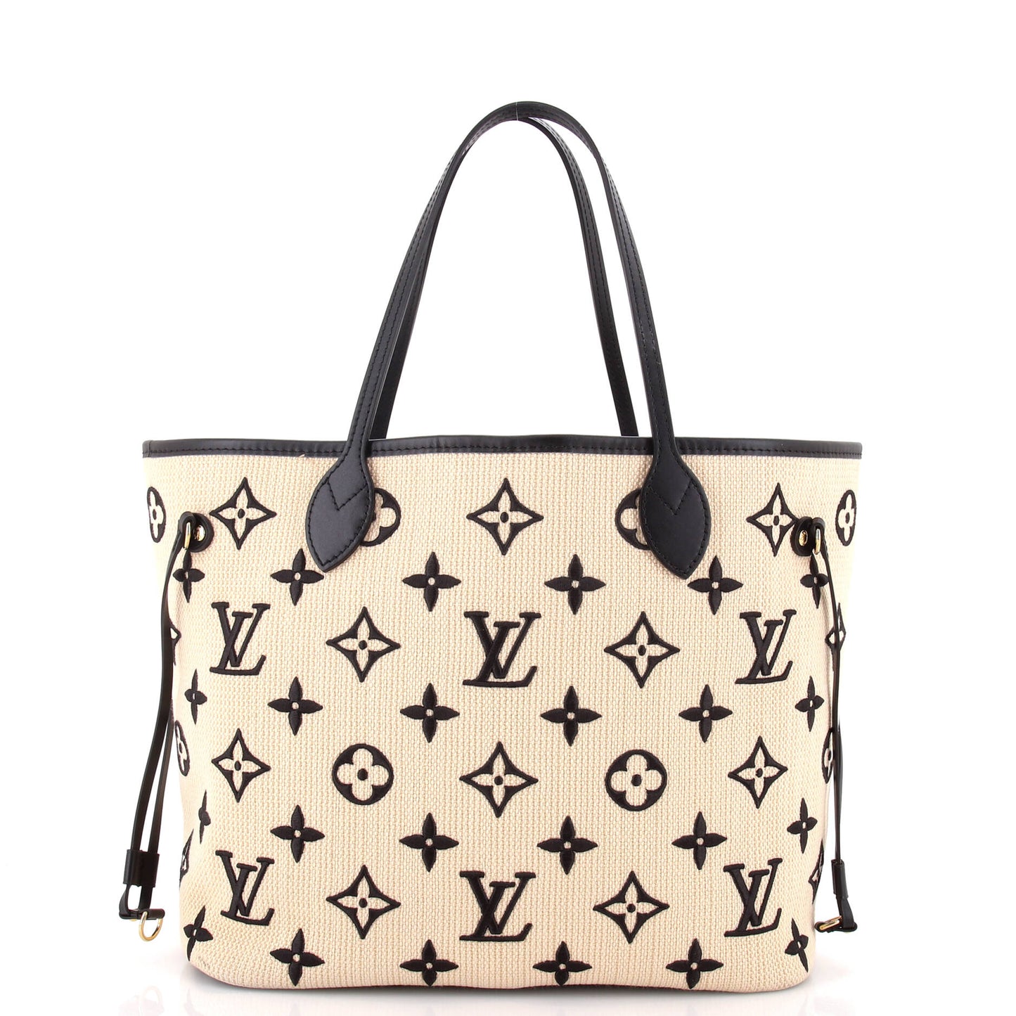 Neverfull NM Tote Monogram Giant Embroidered Cotton MM