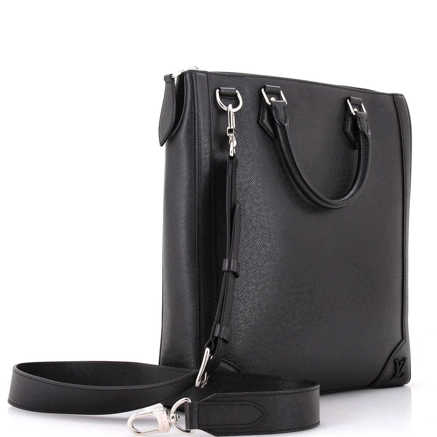 Vertical Tote Taiga Leather