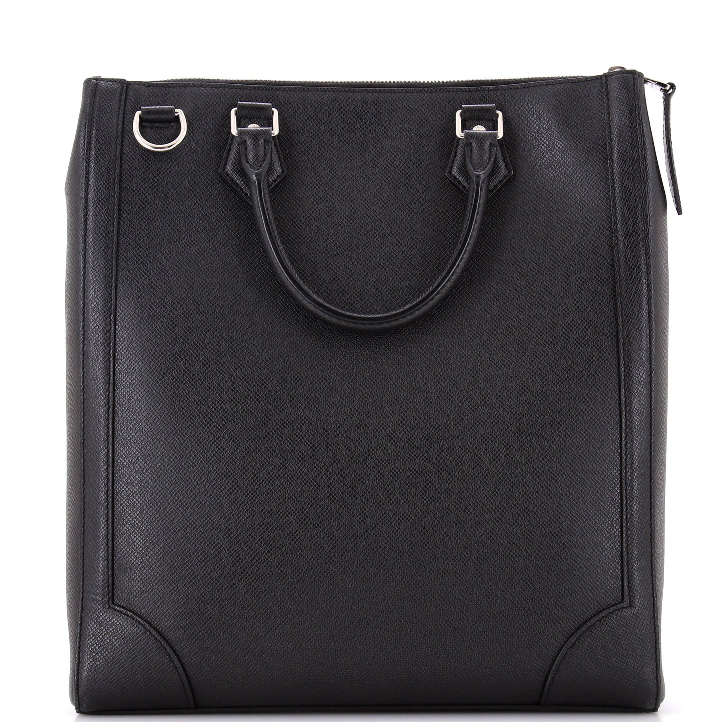 Vertical Tote Taiga Leather