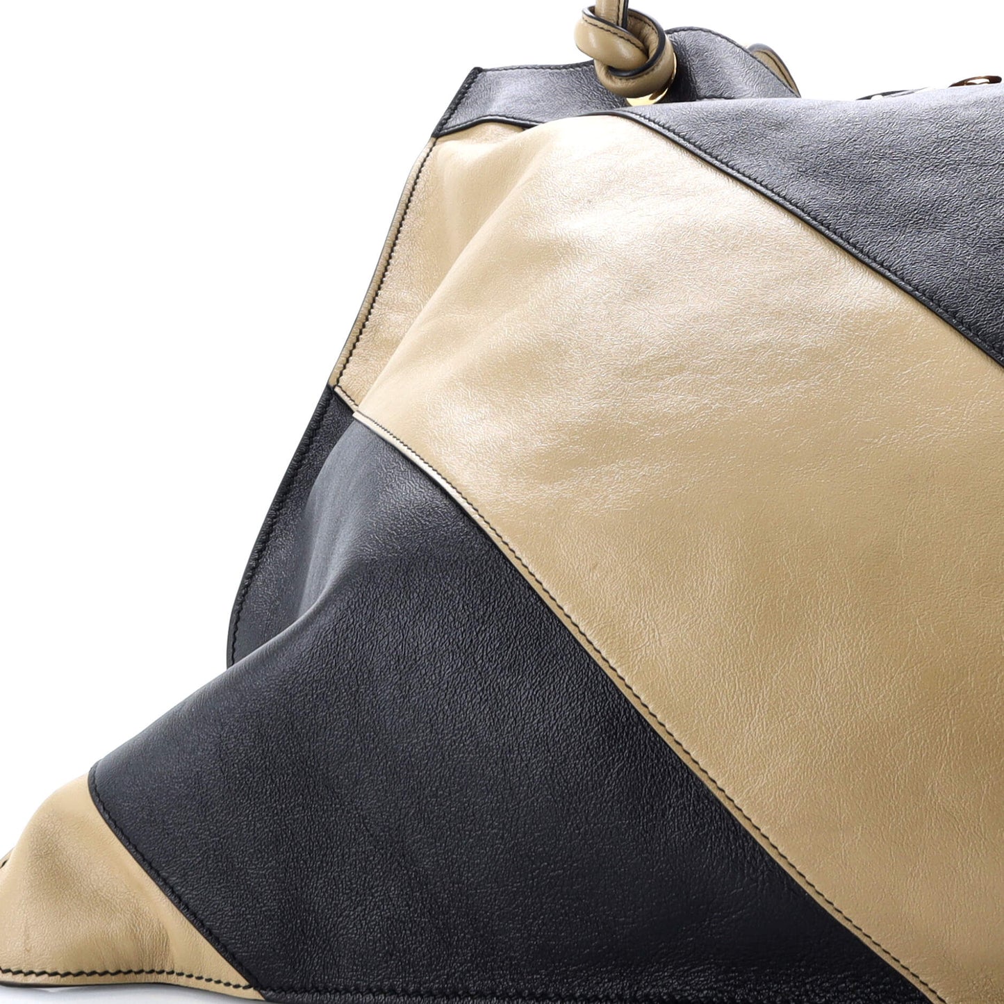 Zumi Tote Striped Leather Large
