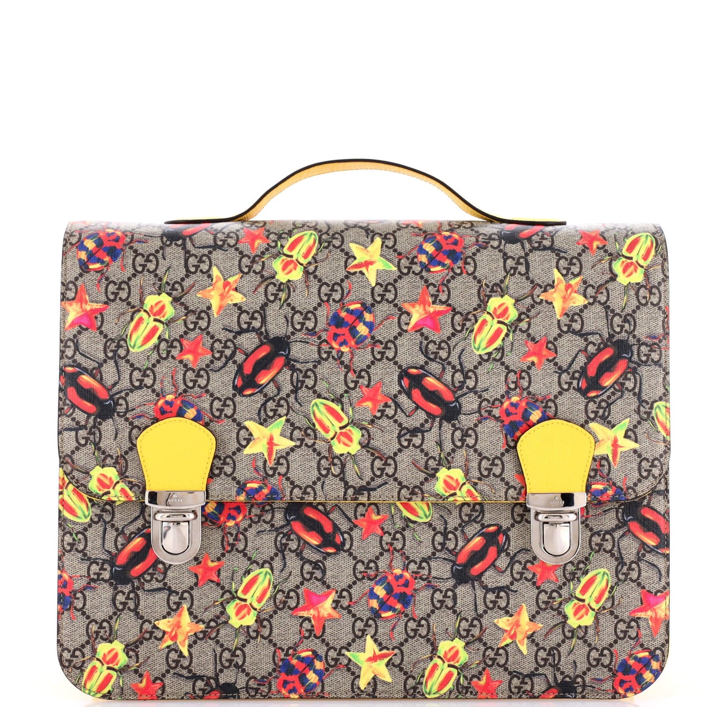 Children's Flap Backpack Printed GG Coated Canvas