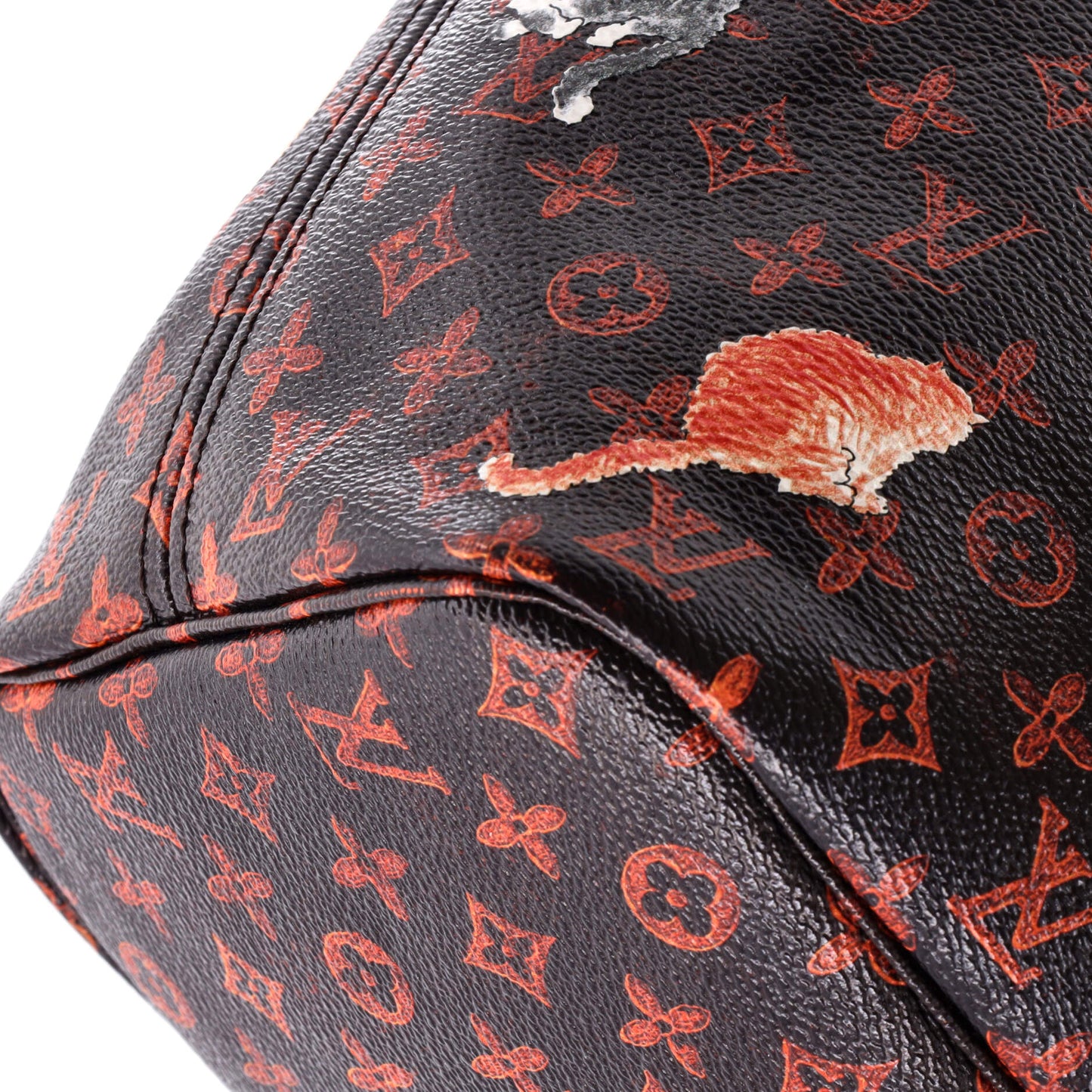 Neverfull NM Tote Limited Edition Grace Coddington Catogram Canvas MM