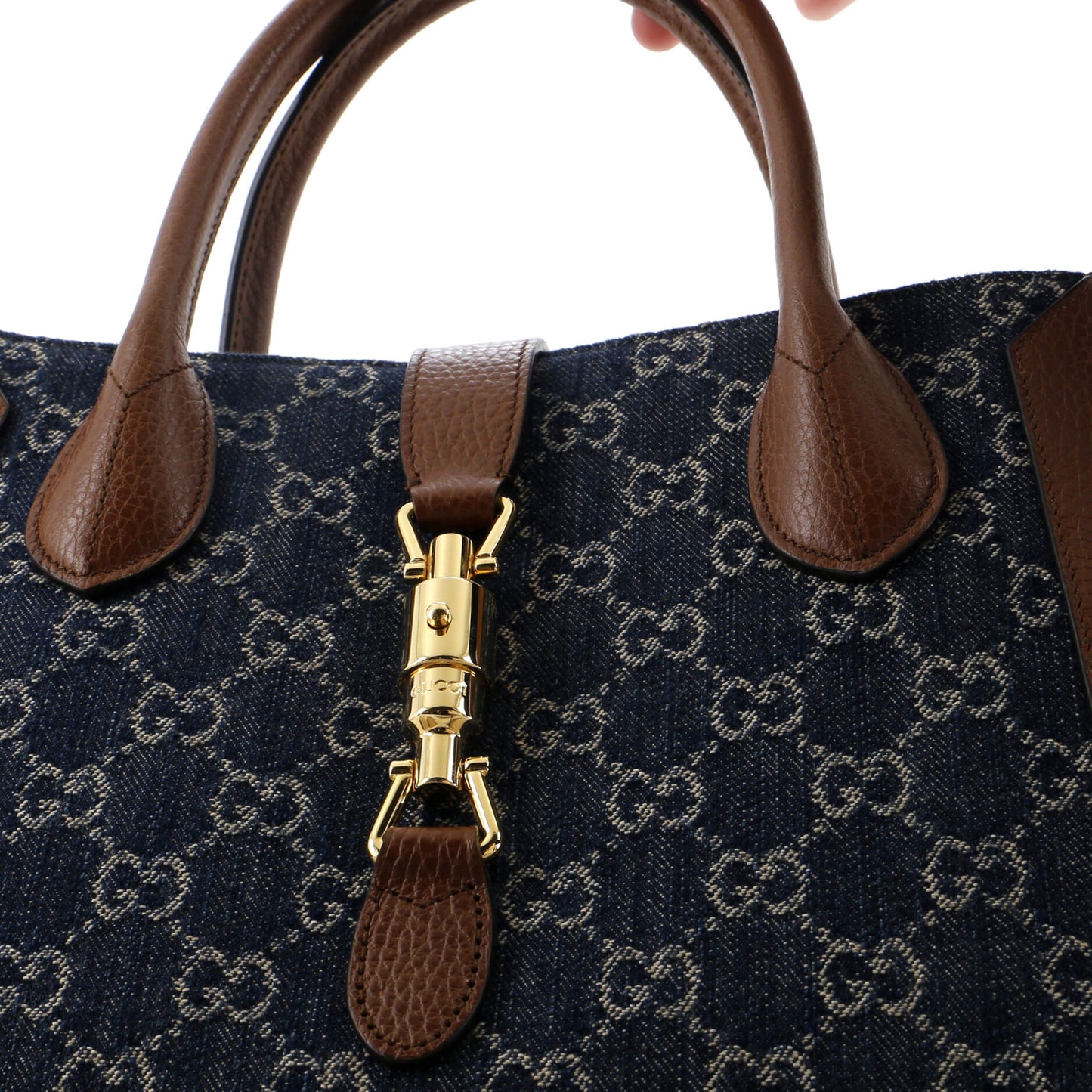 Jackie 1961 Tote GG Denim and Leather Medium