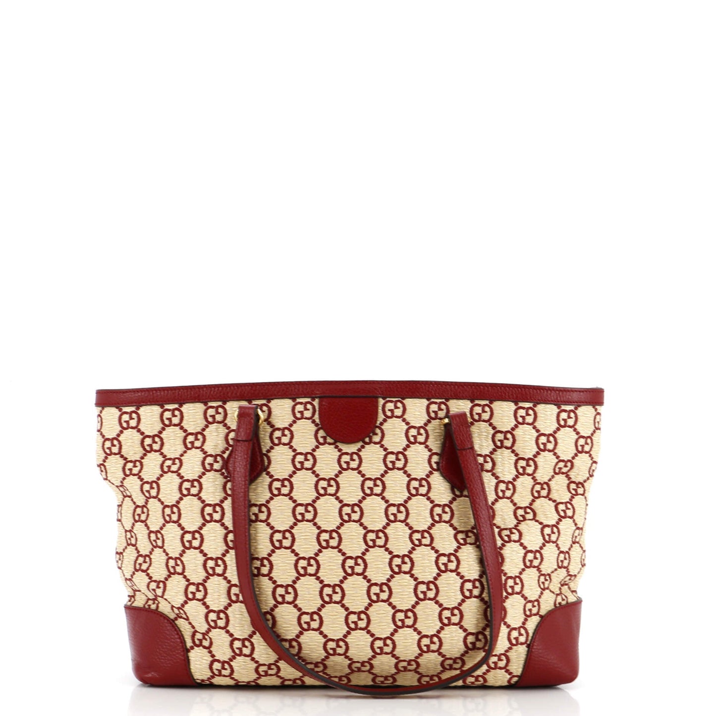 Ophidia Shopping Tote GG Raffia Medium