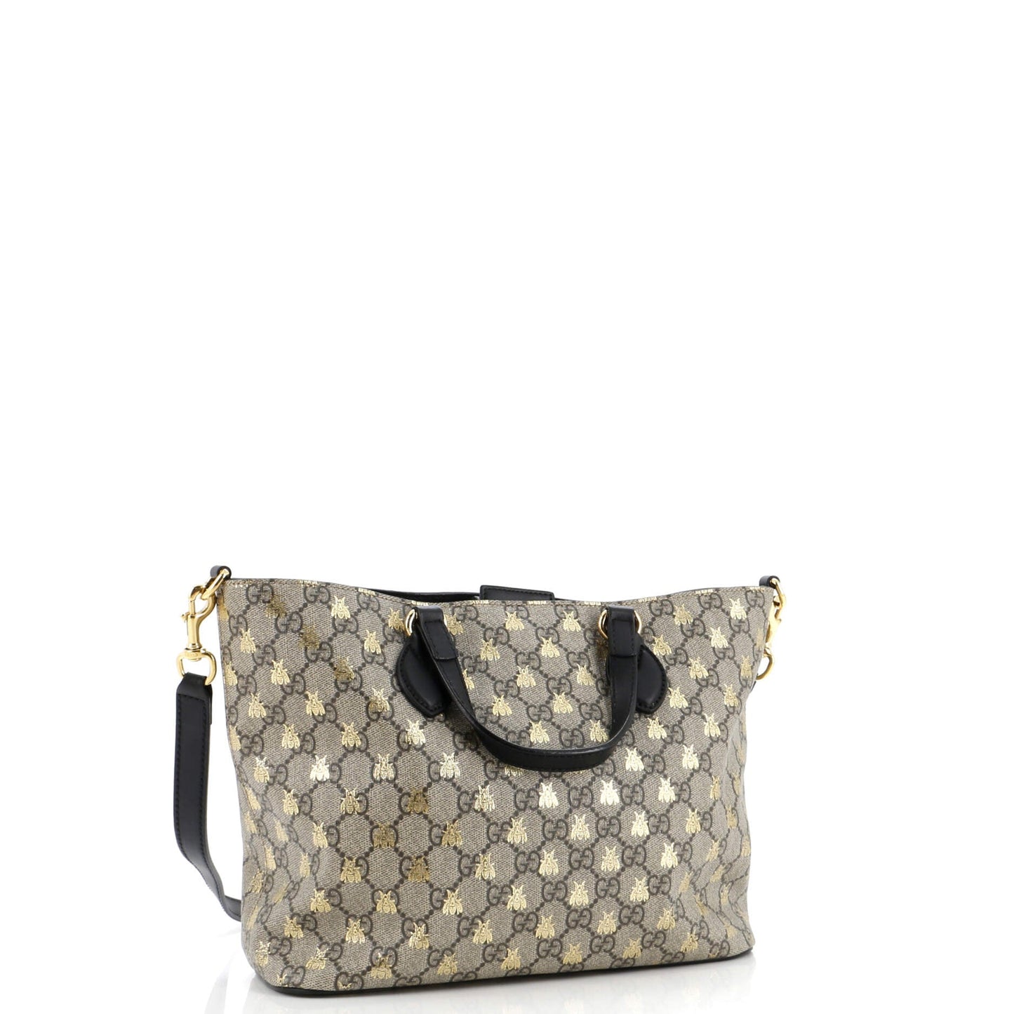 Convertible Soft Tote Printed GG Coated Canvas Small