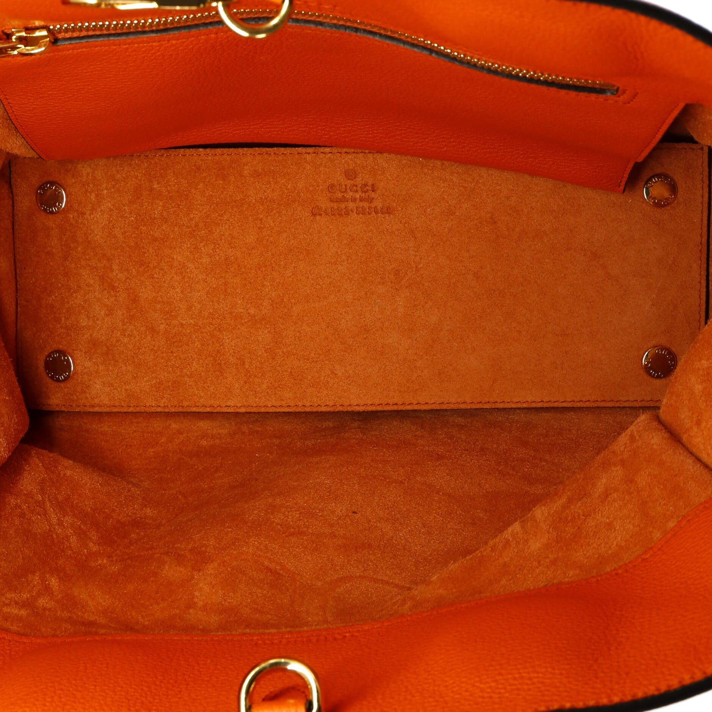 Logo Tote Embossed Leather Small