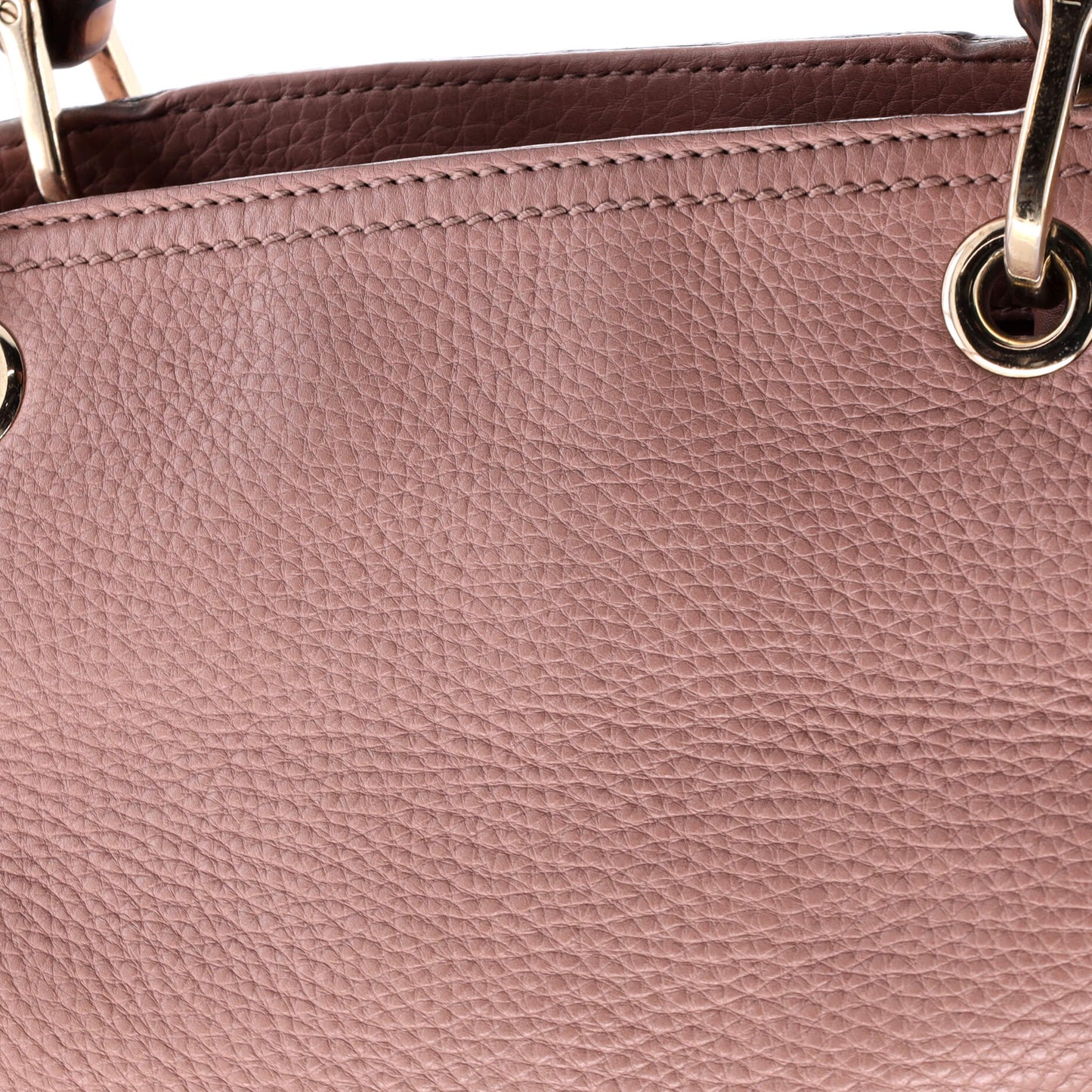 Bamboo Shopper Tote Leather Small